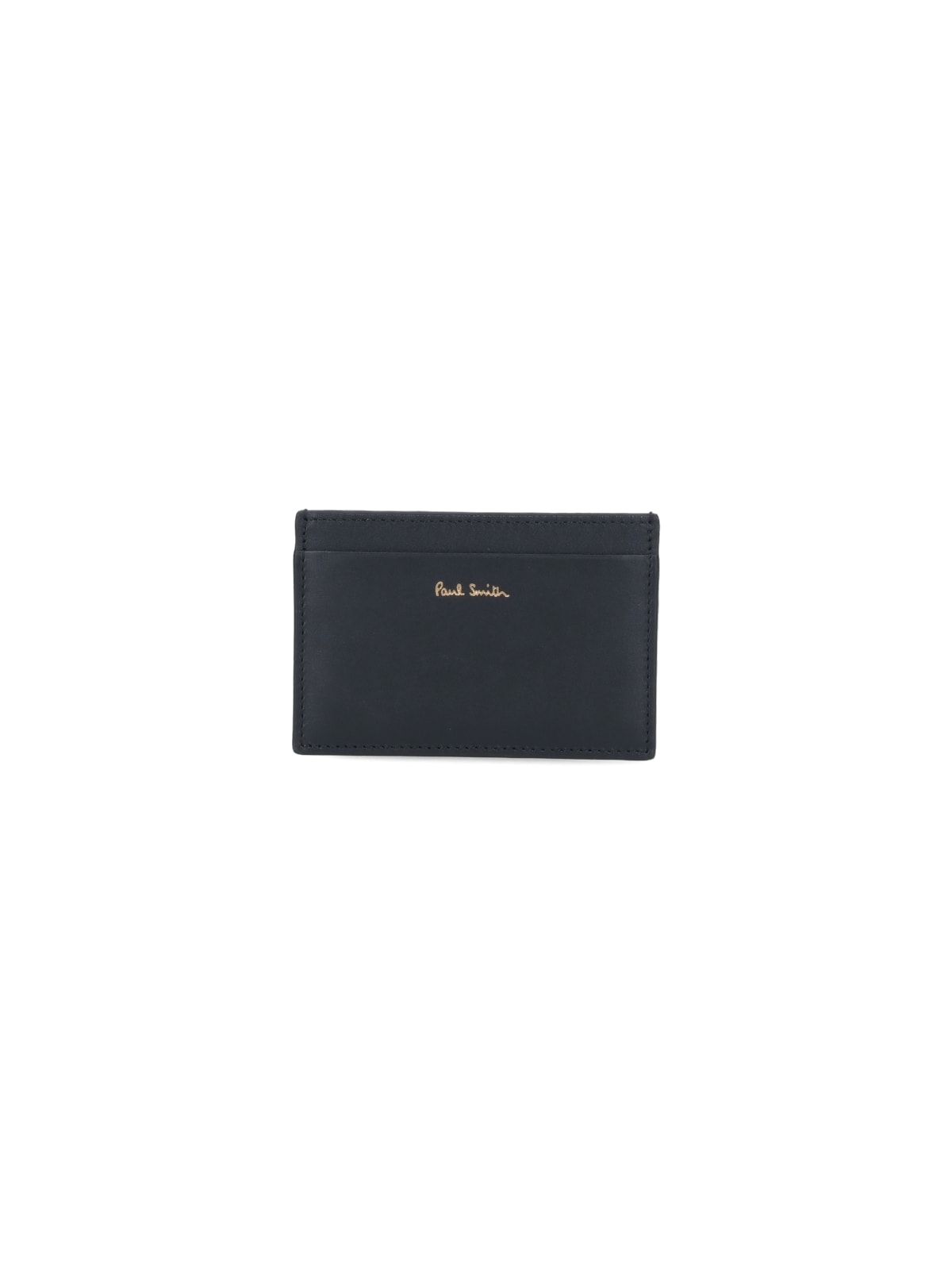 Ps By Paul Smith Signature Stripe Card Holder Wallet In Black