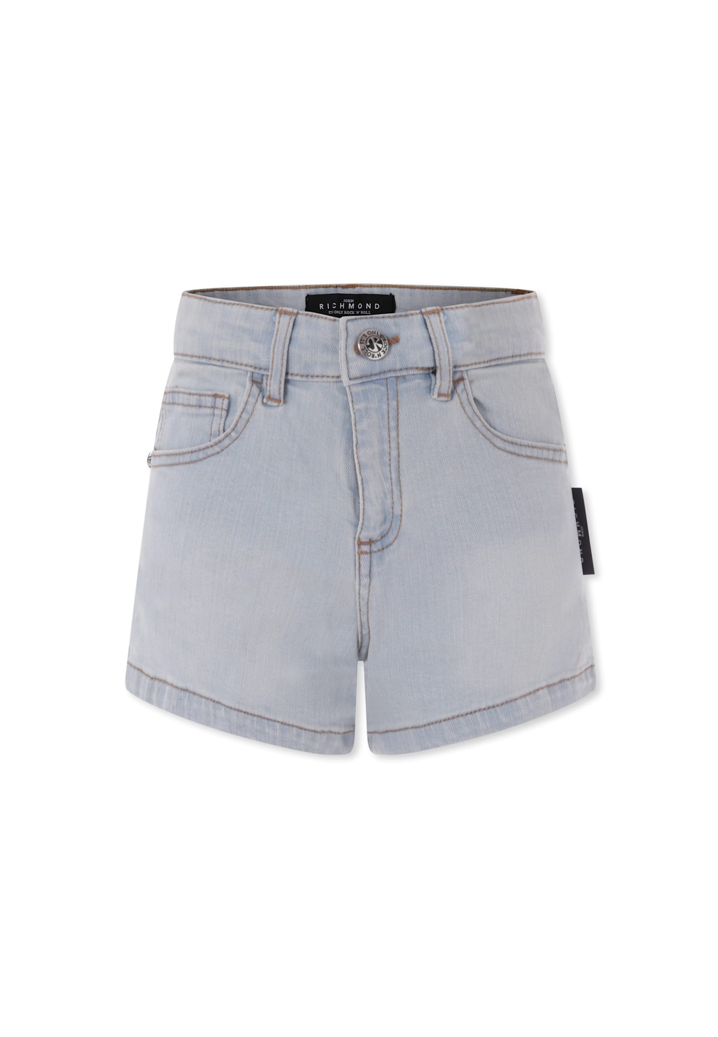 RICHMOND DENIM SHORTS FOR GIRL WITH LOGO