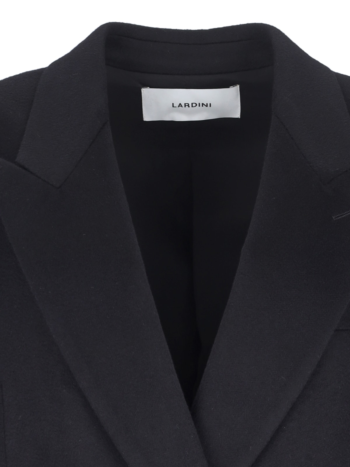 Shop Lardini Double-breasted Midi Coat In Blue