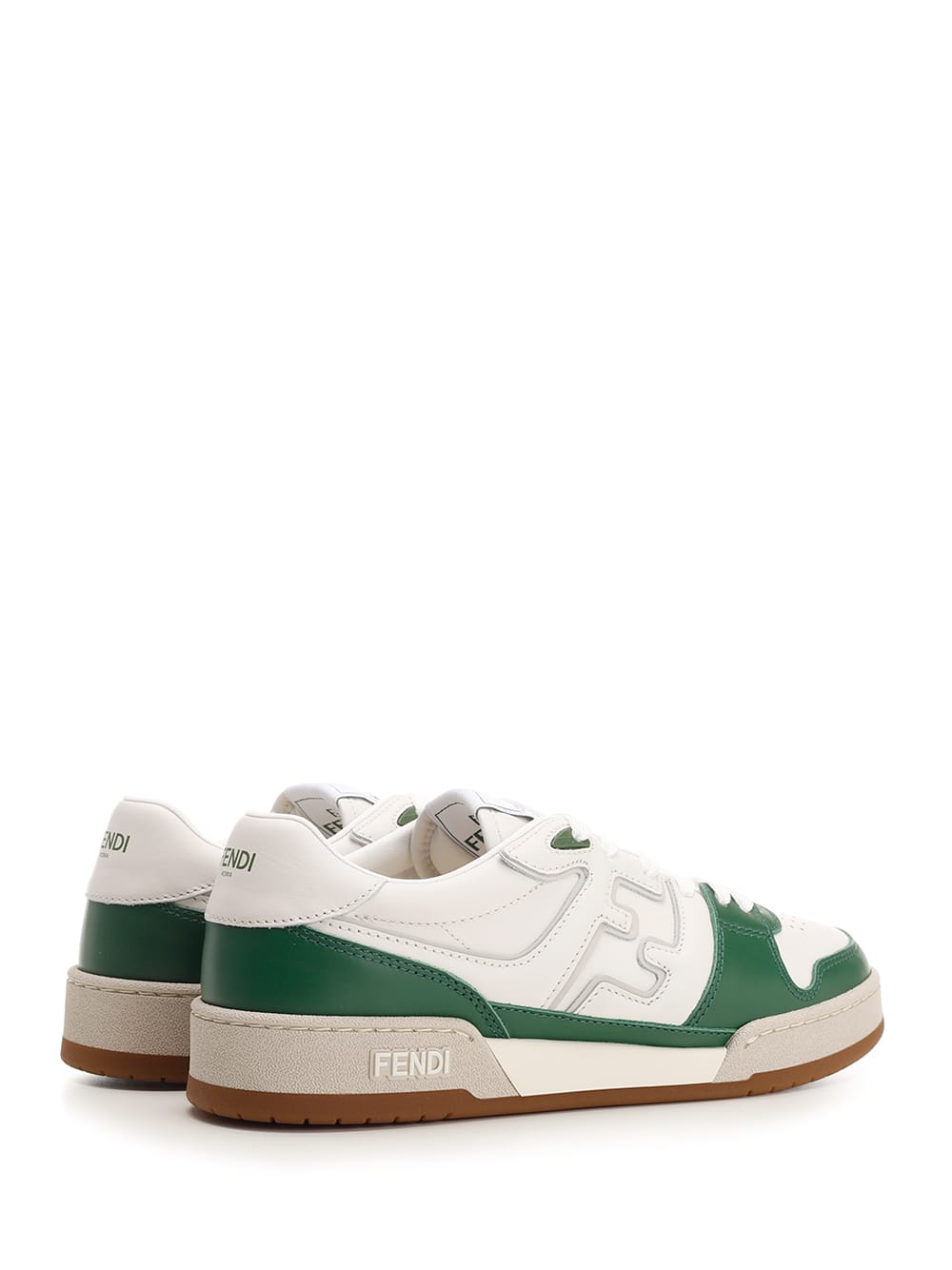 Shop Fendi Sneakers Match In Bianco