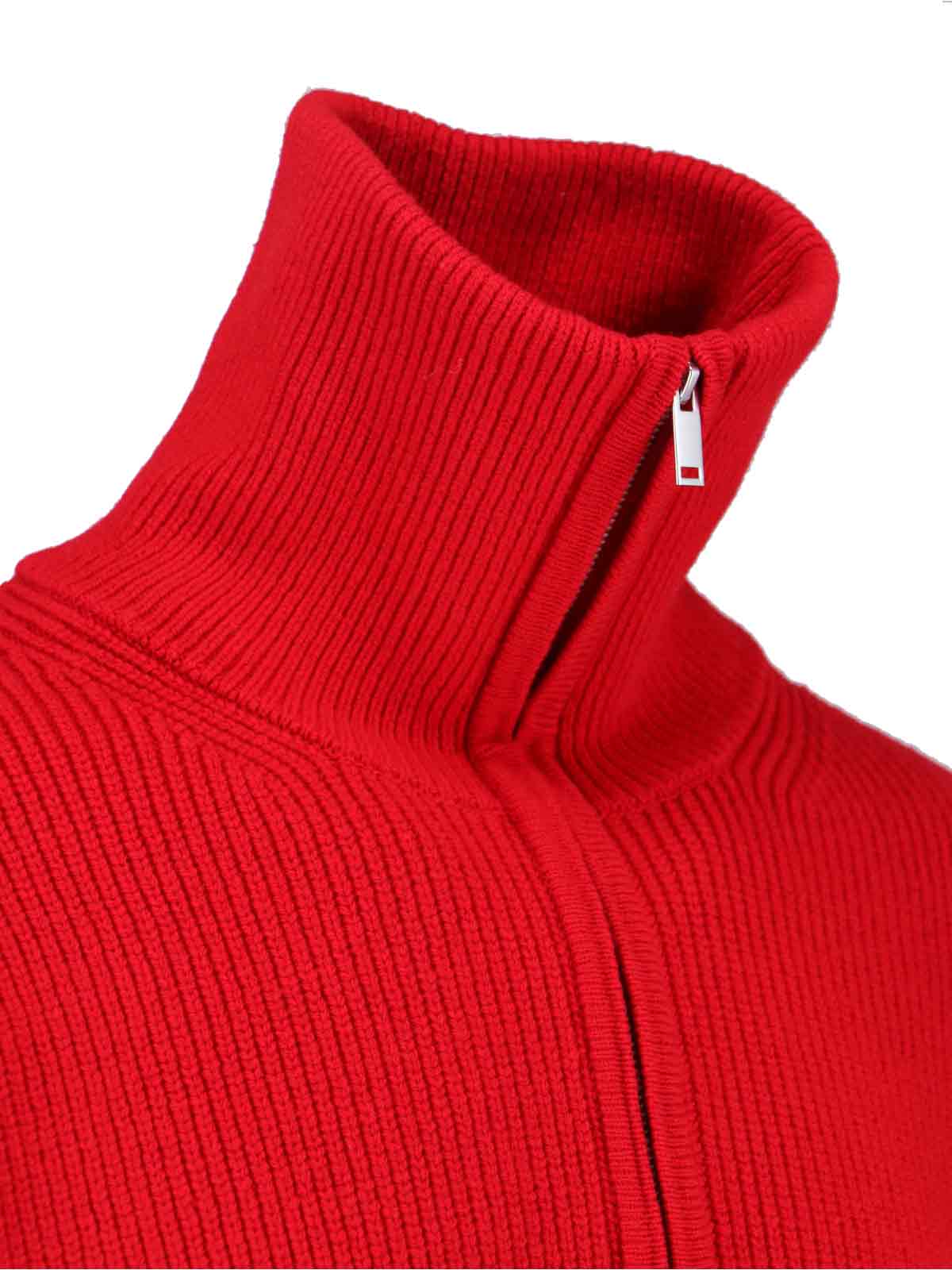 Studio Nicholson Sandos Zip Sweater In Red