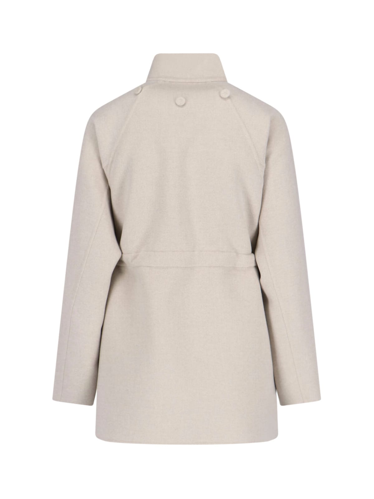Fendi High Neck Blouson Jacket In Neutral