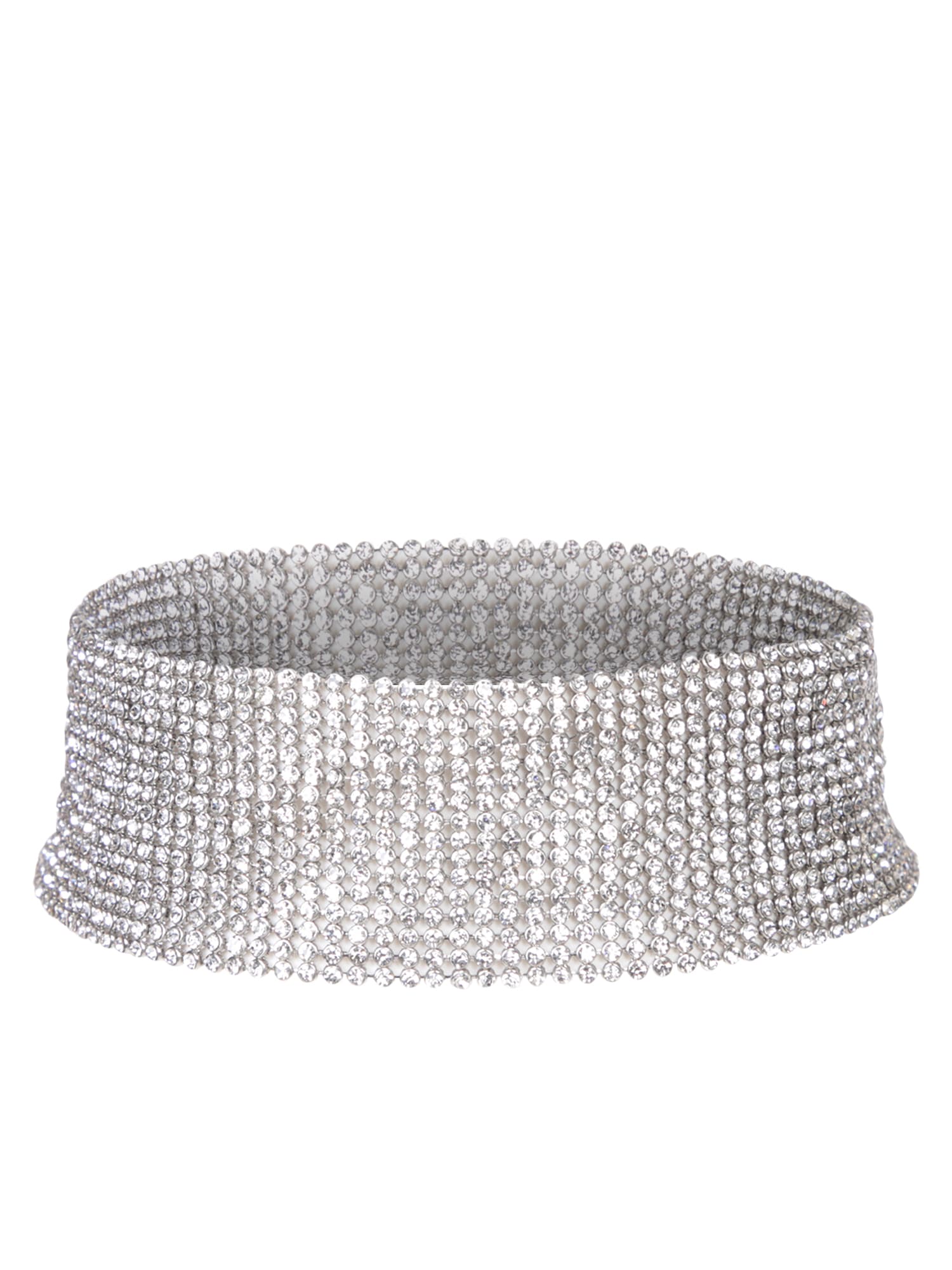 Pixel Crystal Silver Collar