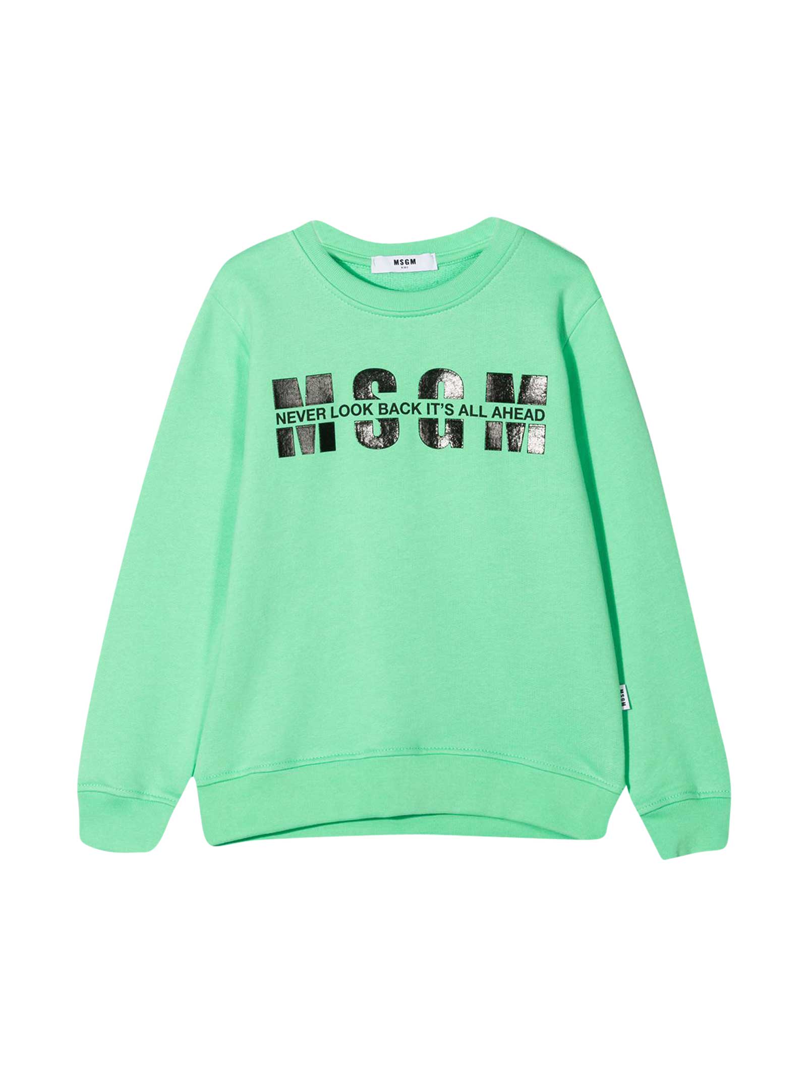 MSGM Green Sweatshirt Moncler Enfant