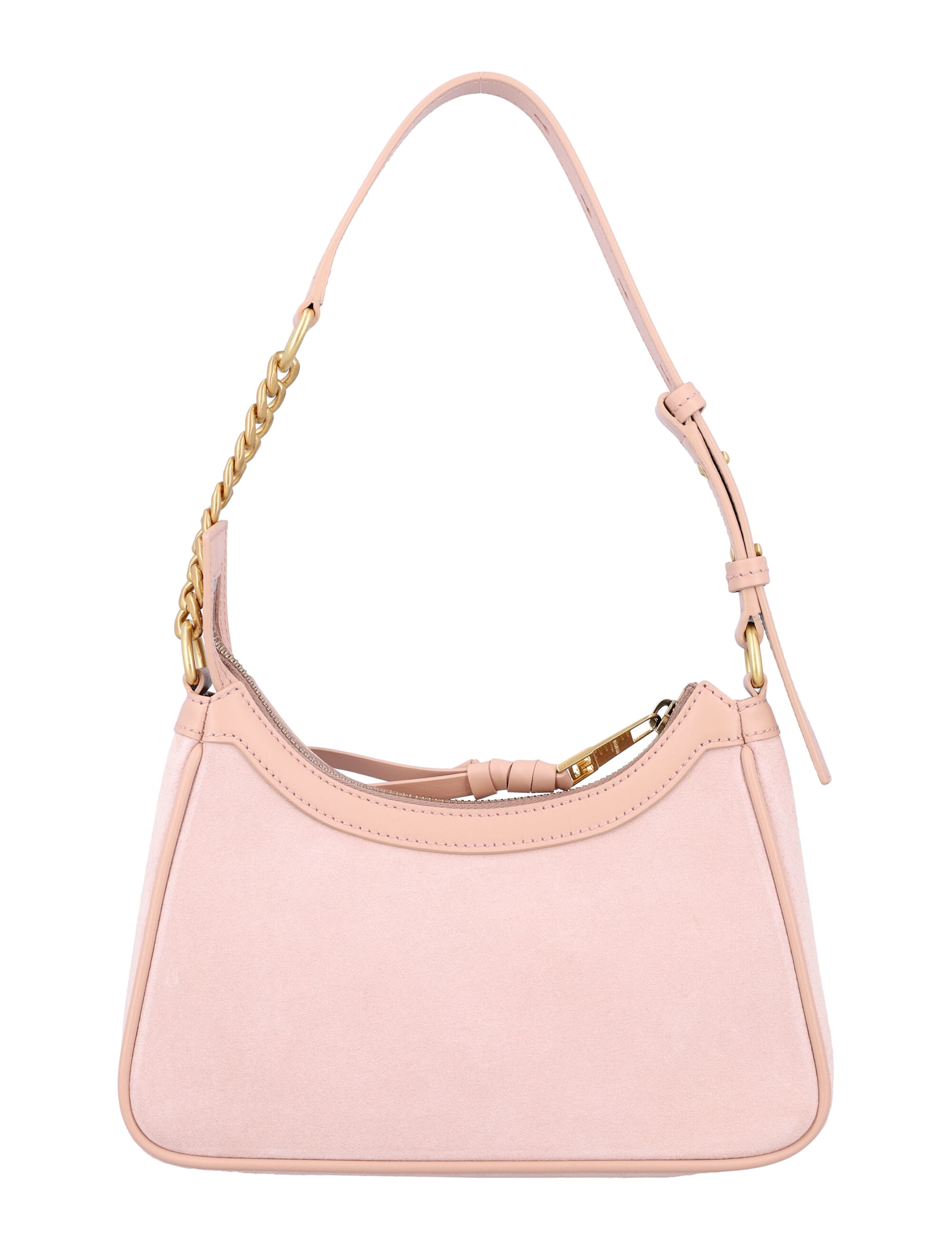 BALMAIN B-ARMY SHOULDER BAG-SUEDE LEATHER&LOGO