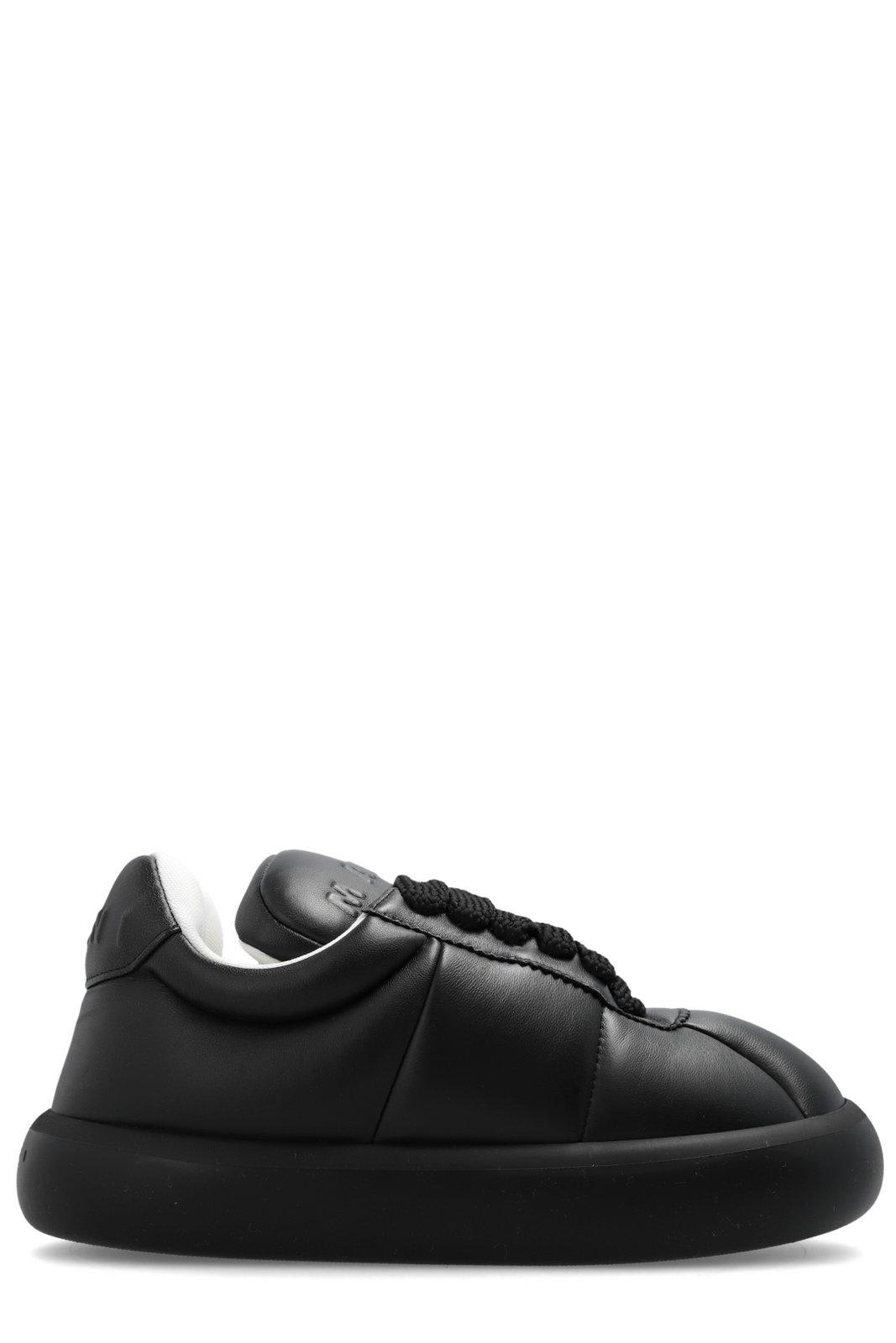 Shop Marni Bigfoot 2.0 Padded Lace-up Sneakers In Black