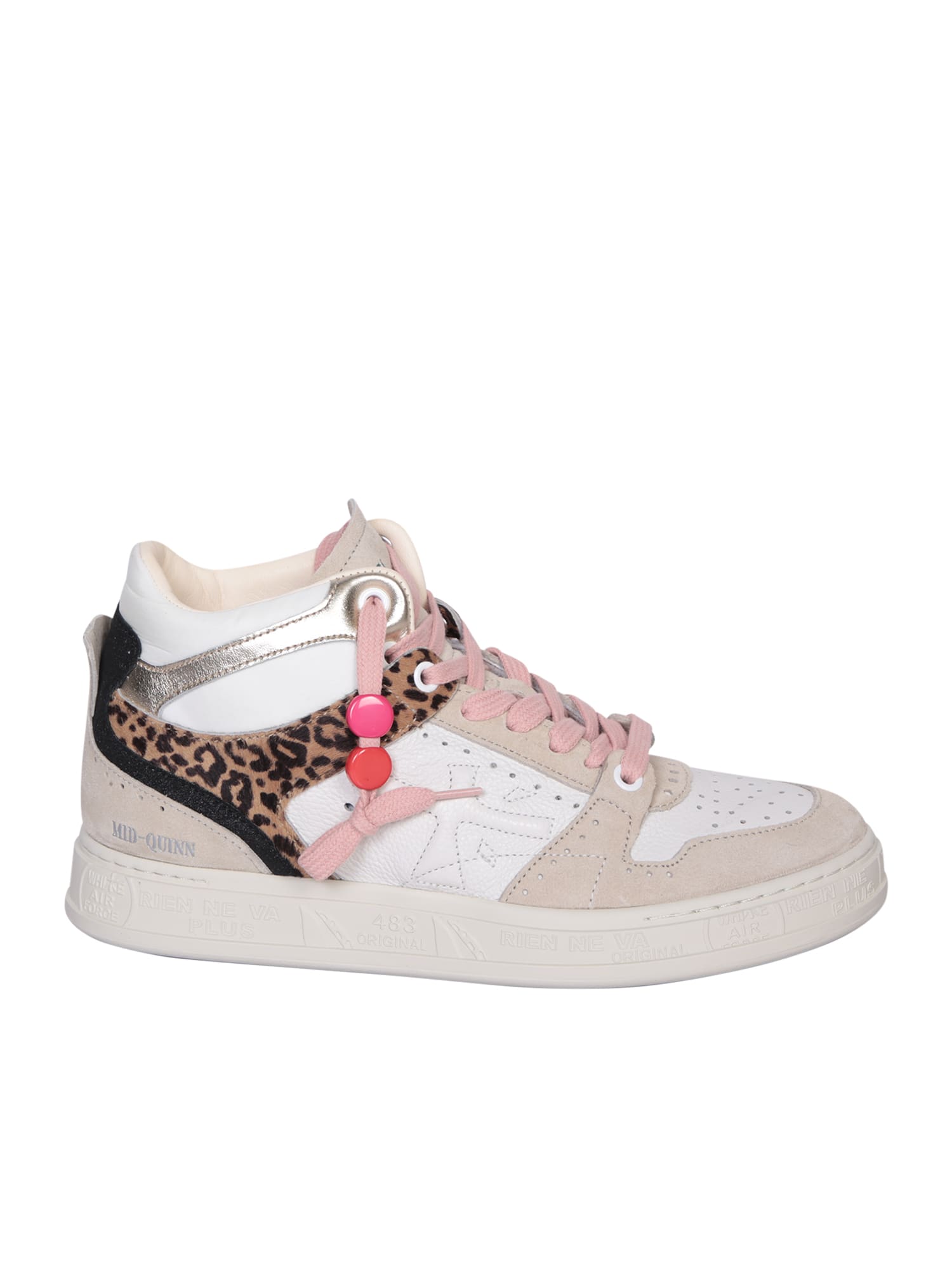Midquinnd Leopard/white Sneakers
