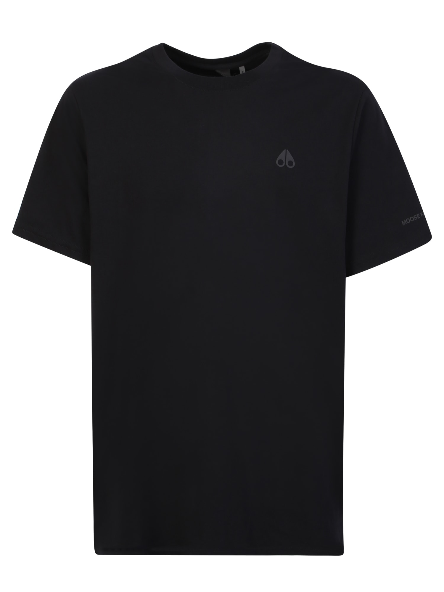 Shop Moose Knuckles Black Satellite T-shirt