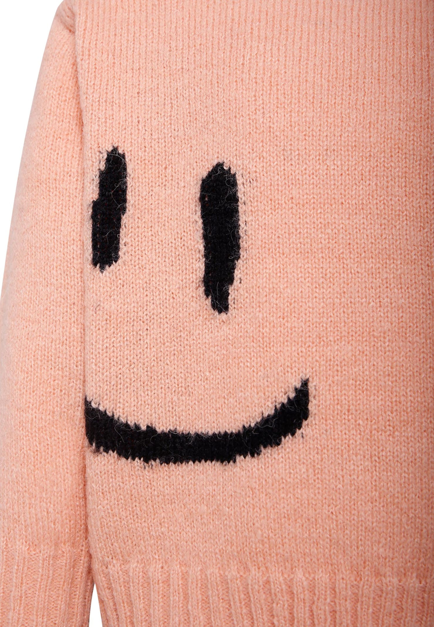 Molo Smiley-face Jacquard Jumper In Pink