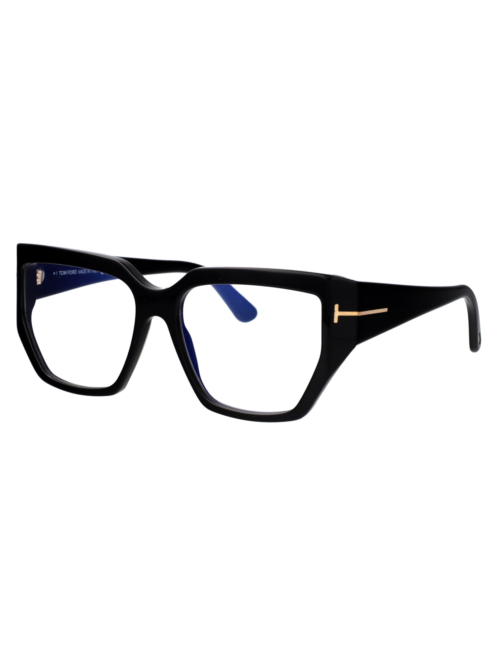 Shop Tom Ford Ft5951-b Glasses In 001 Nero Lucido