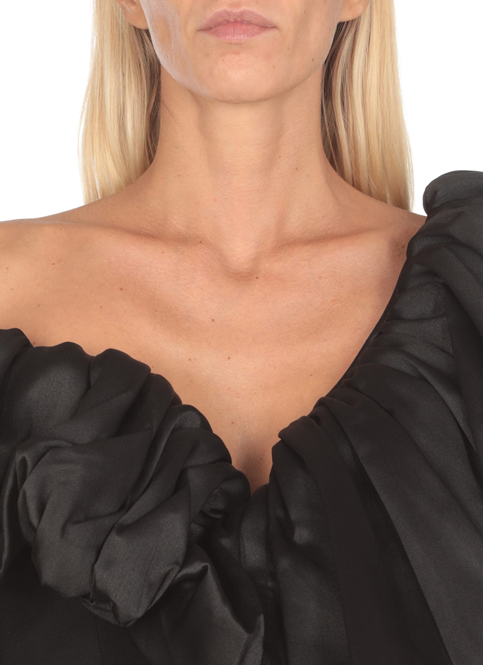 Solace London Long Cassia Dress In Black