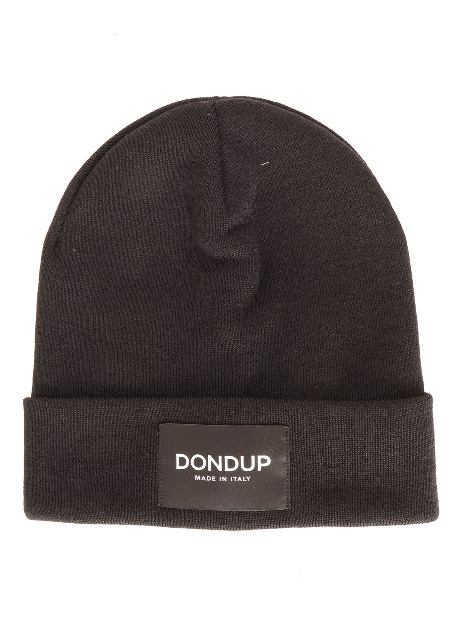 Dondup Knitted Hat In Black