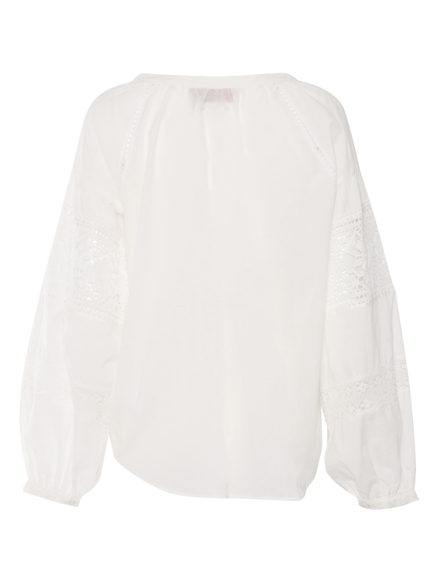 Ermanno Ermanno Scervino White Shirt With Lace In White