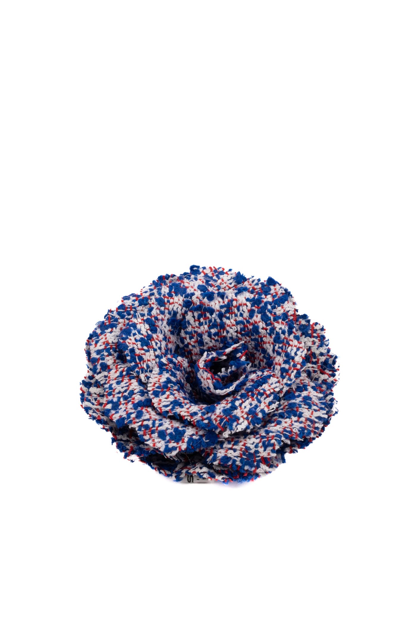 Shop Philosophy Di Lorenzo Serafini Blue White Red Bouclé Flower Brooch