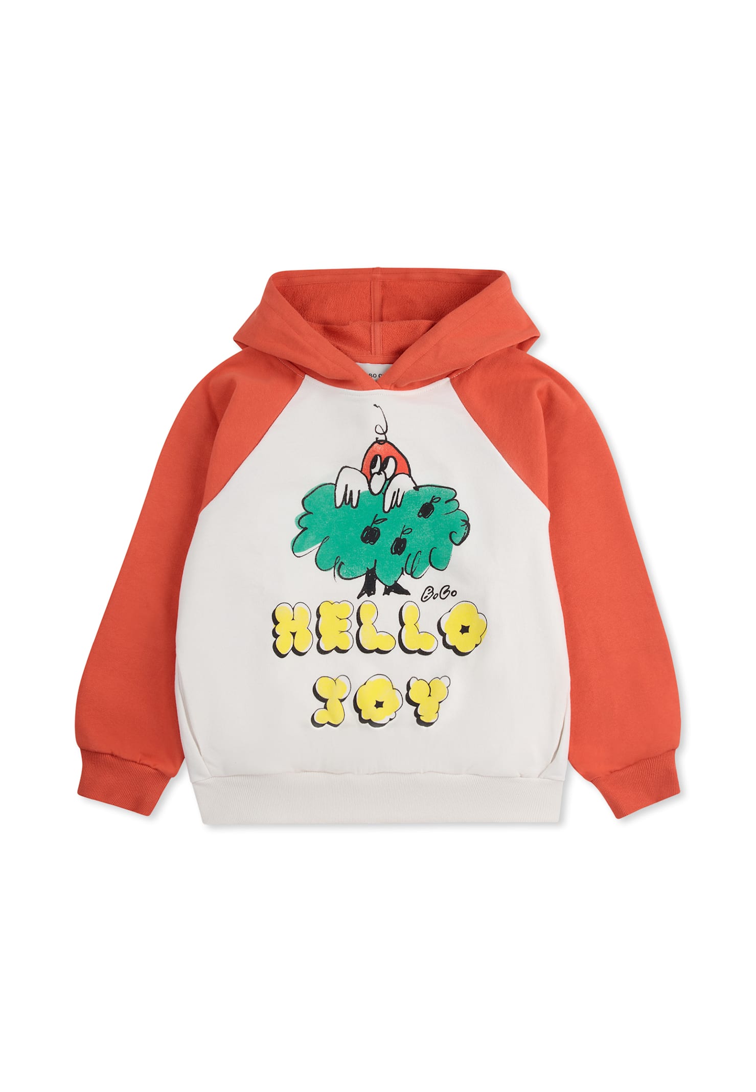 Bobo Choses White Sweatshirt For Kids With Writing In White