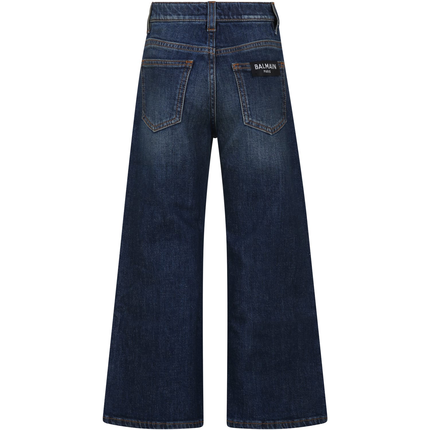 Shop Balmain Denim Jeans For Girl