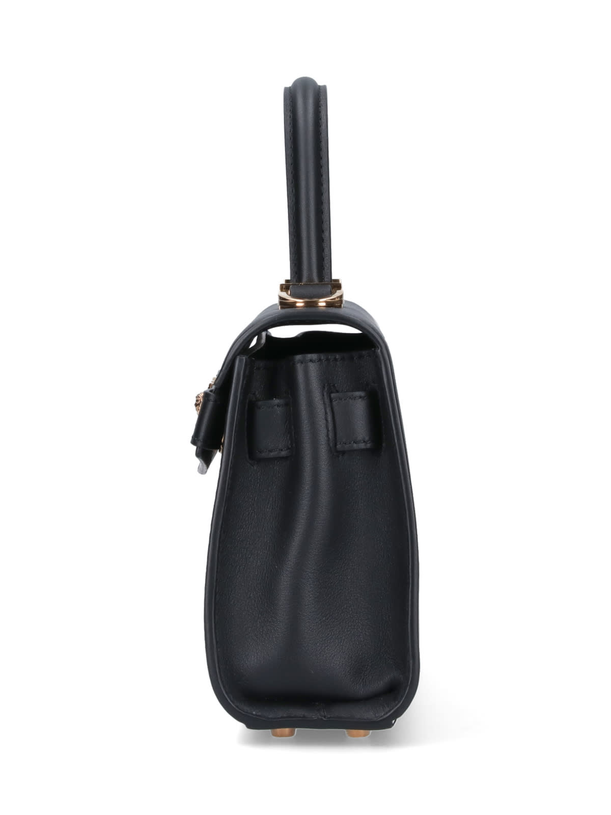 Shop Versace Medusa 95 Small Handbag In Black