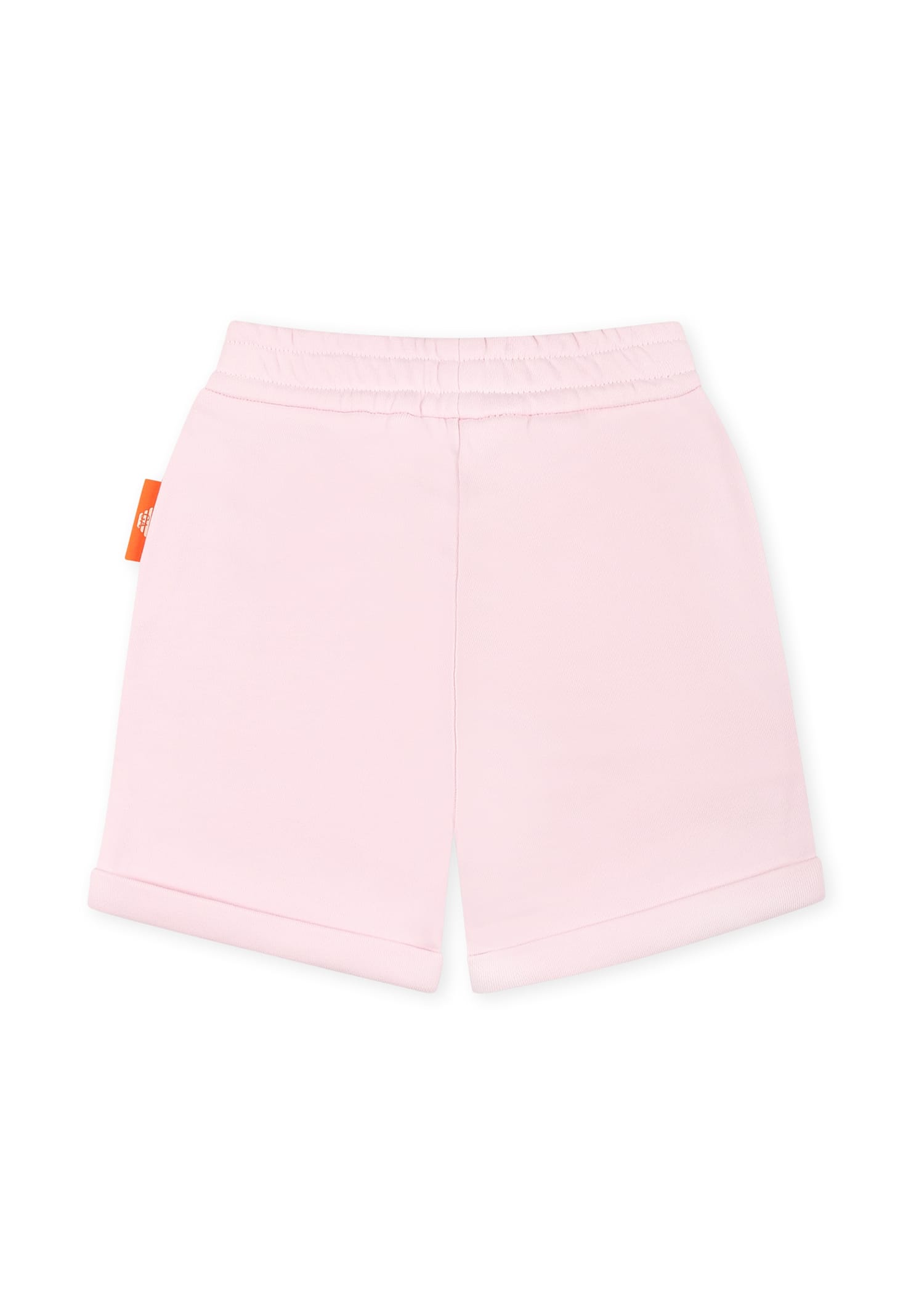 Emporio Armani Pink Shorts For Girl With Manga Bear In Pink