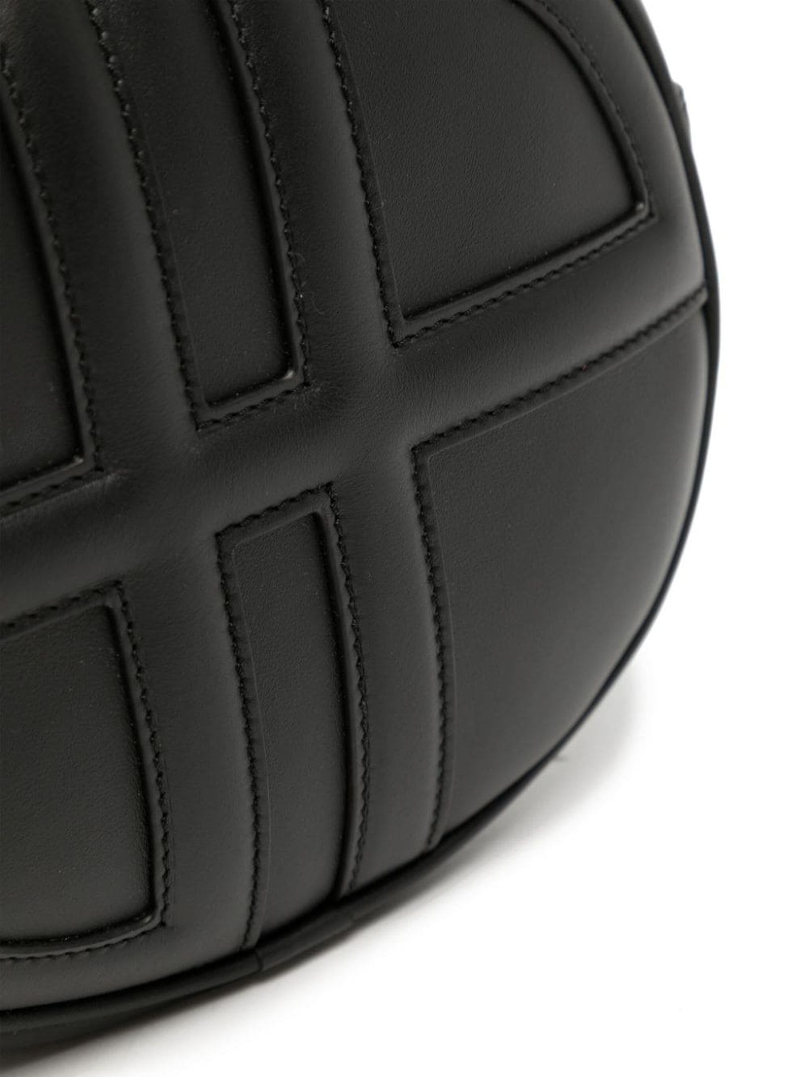 Shop Patou Black Le Jp Leather Crossbody Bag