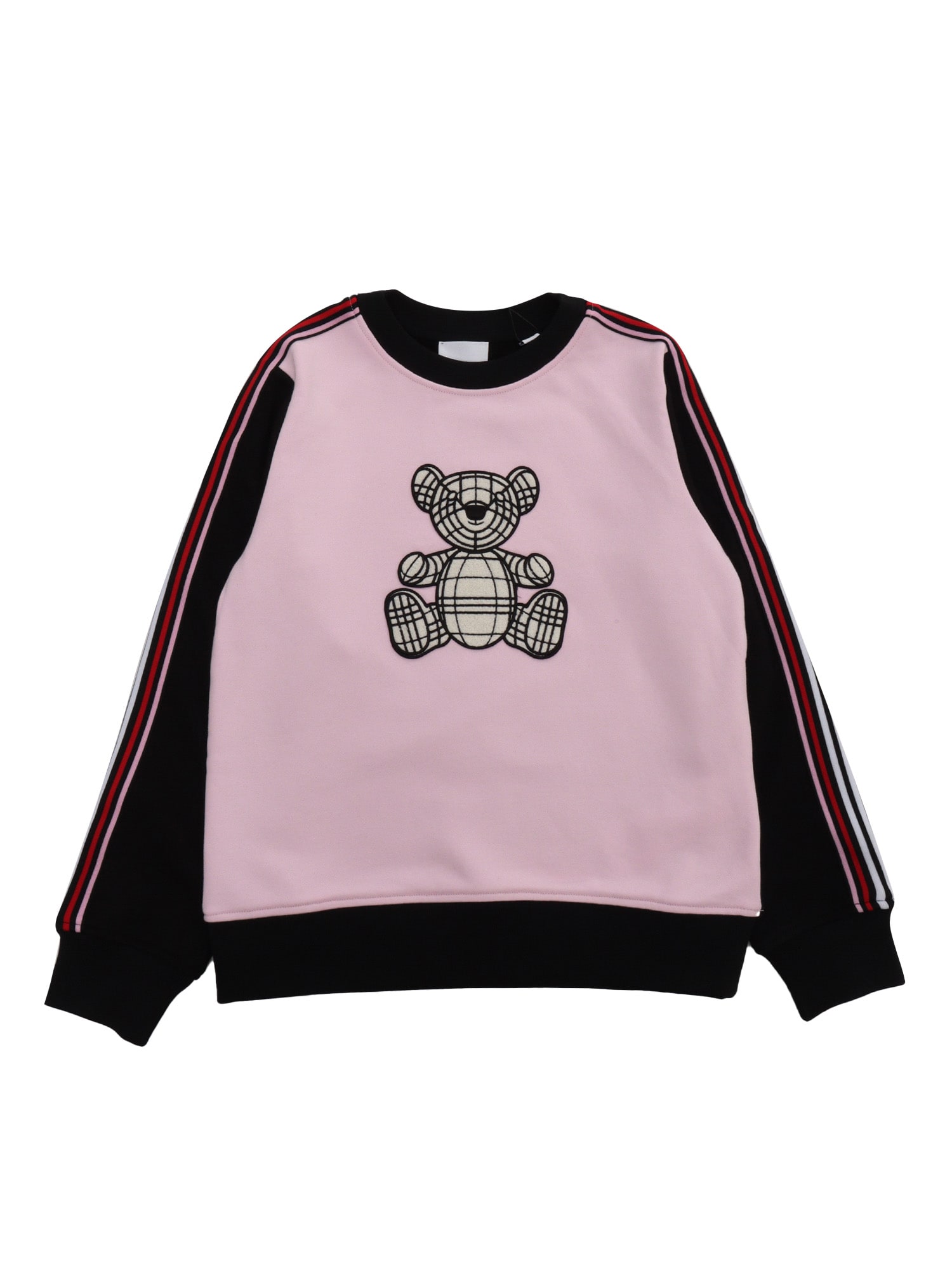 Shop Burberry Pink And Black Sweatshirt
