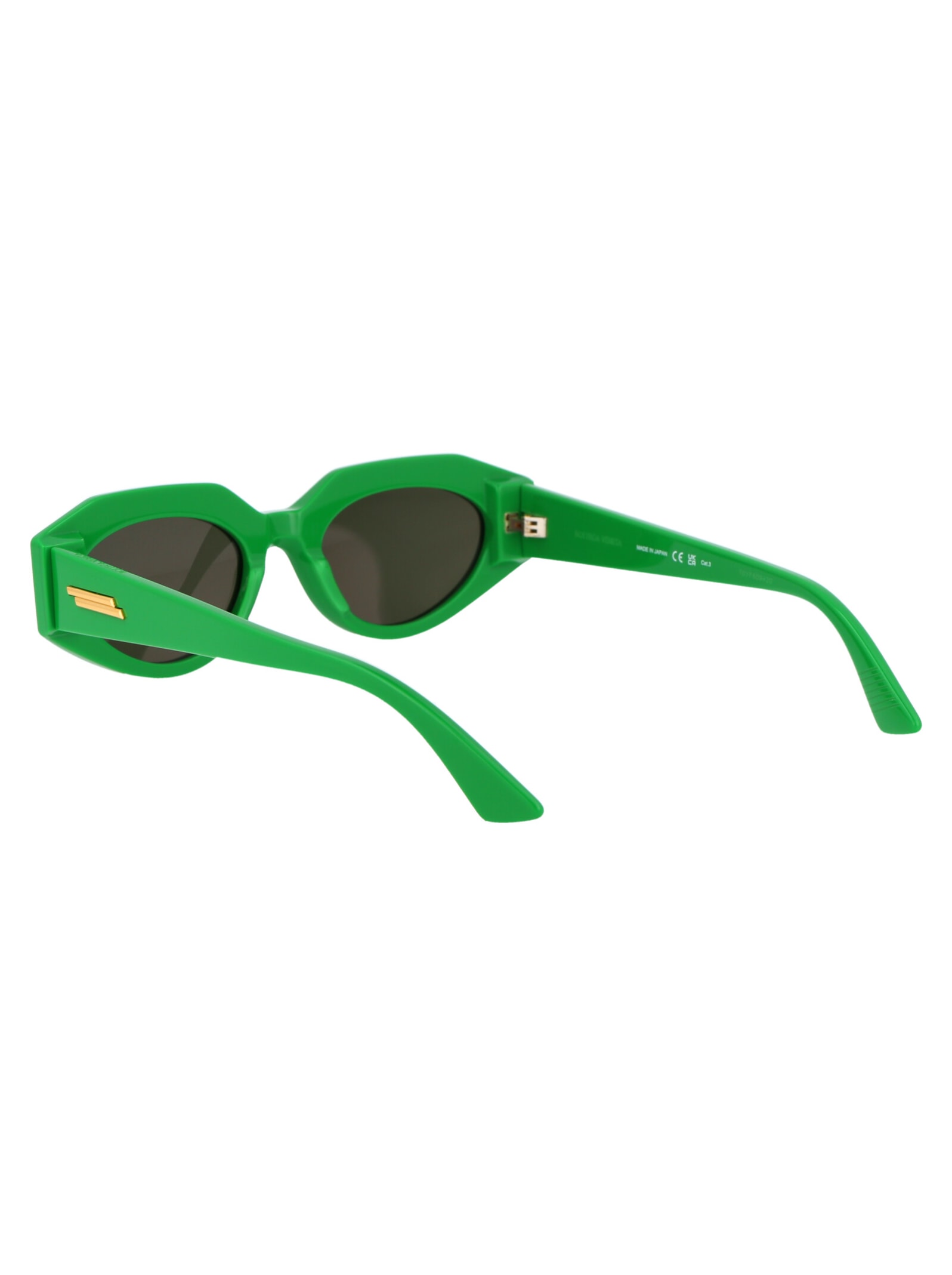 Shop Bottega Veneta Bv1031s Sunglasses In 005 Green Green Green