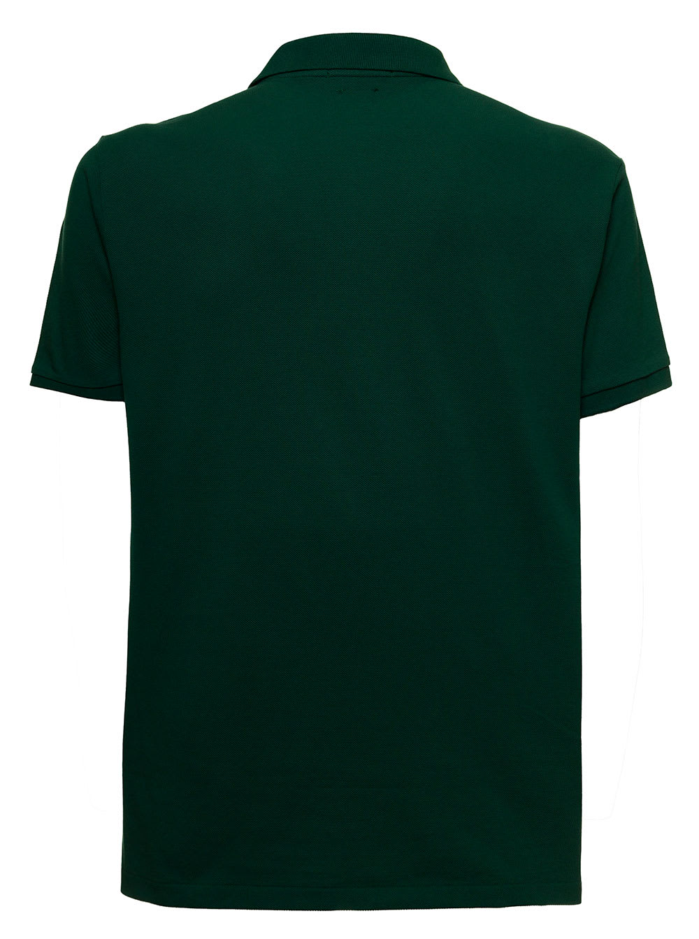 Ralph Lauren Green Cotton Piquet Polo Shirt With Logo In New Forest