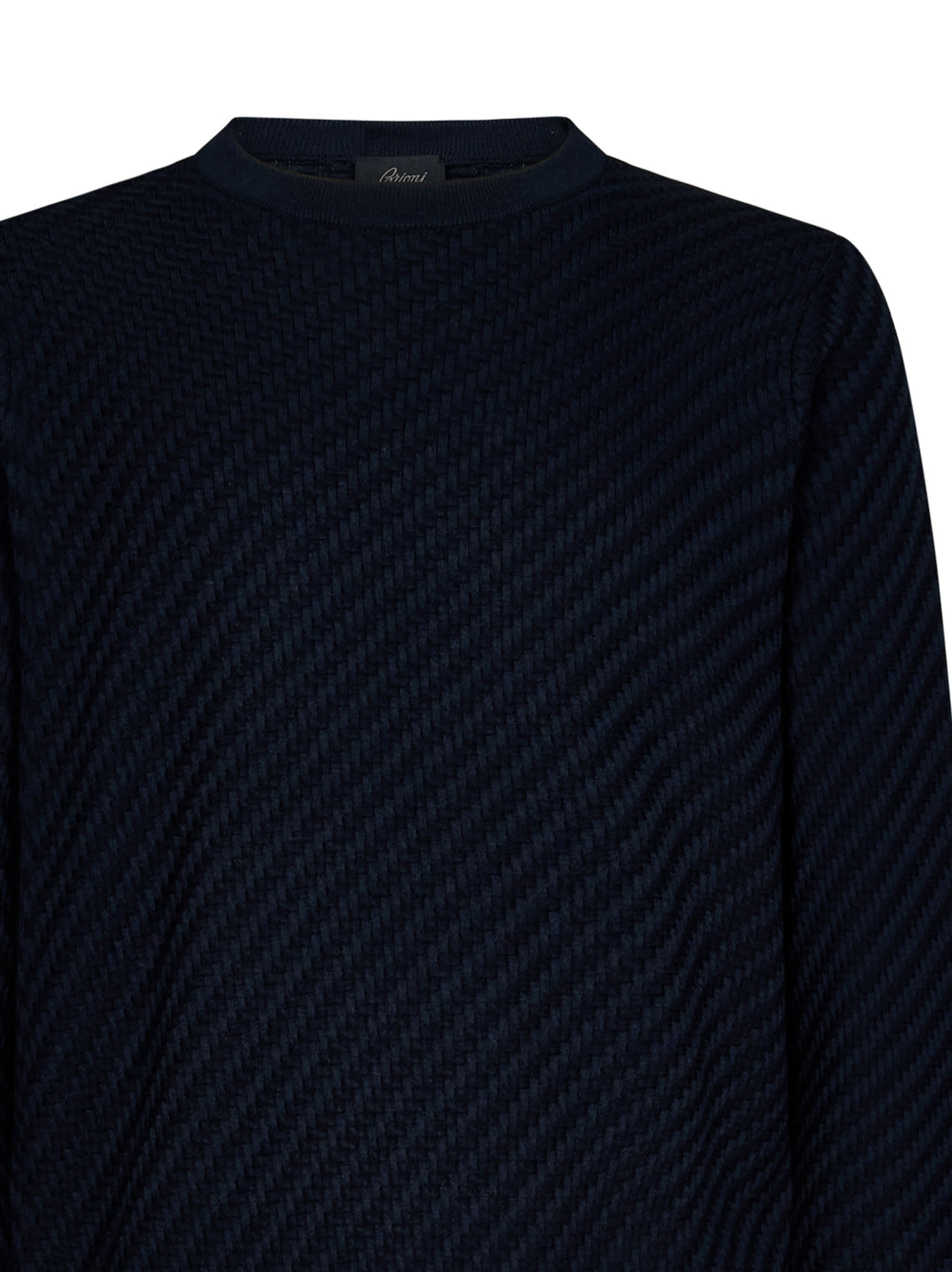 Shop Brioni Sweater In Blue