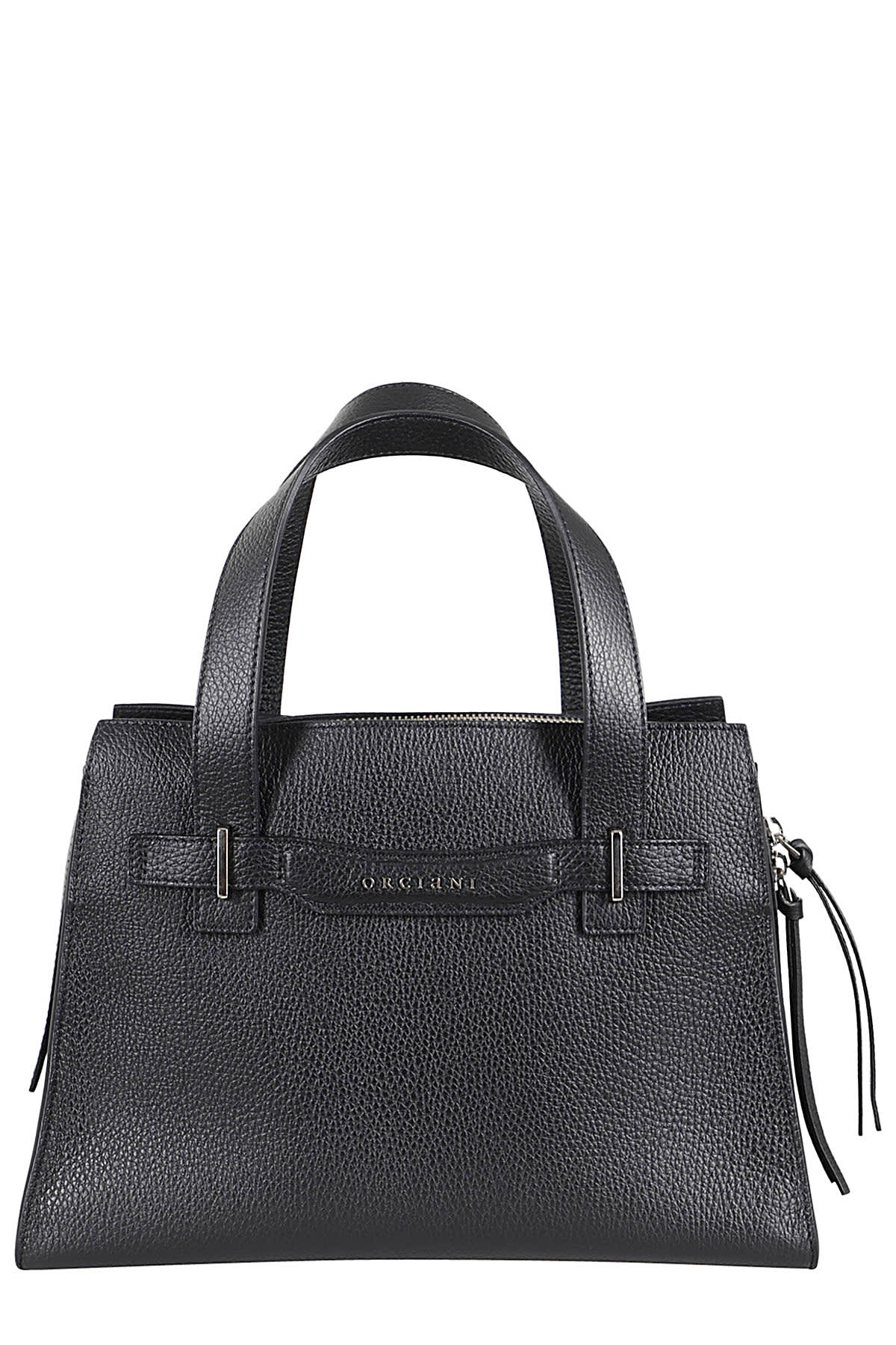 Orciani Borsa A Mano Posh Medium Sense In Ner Nero