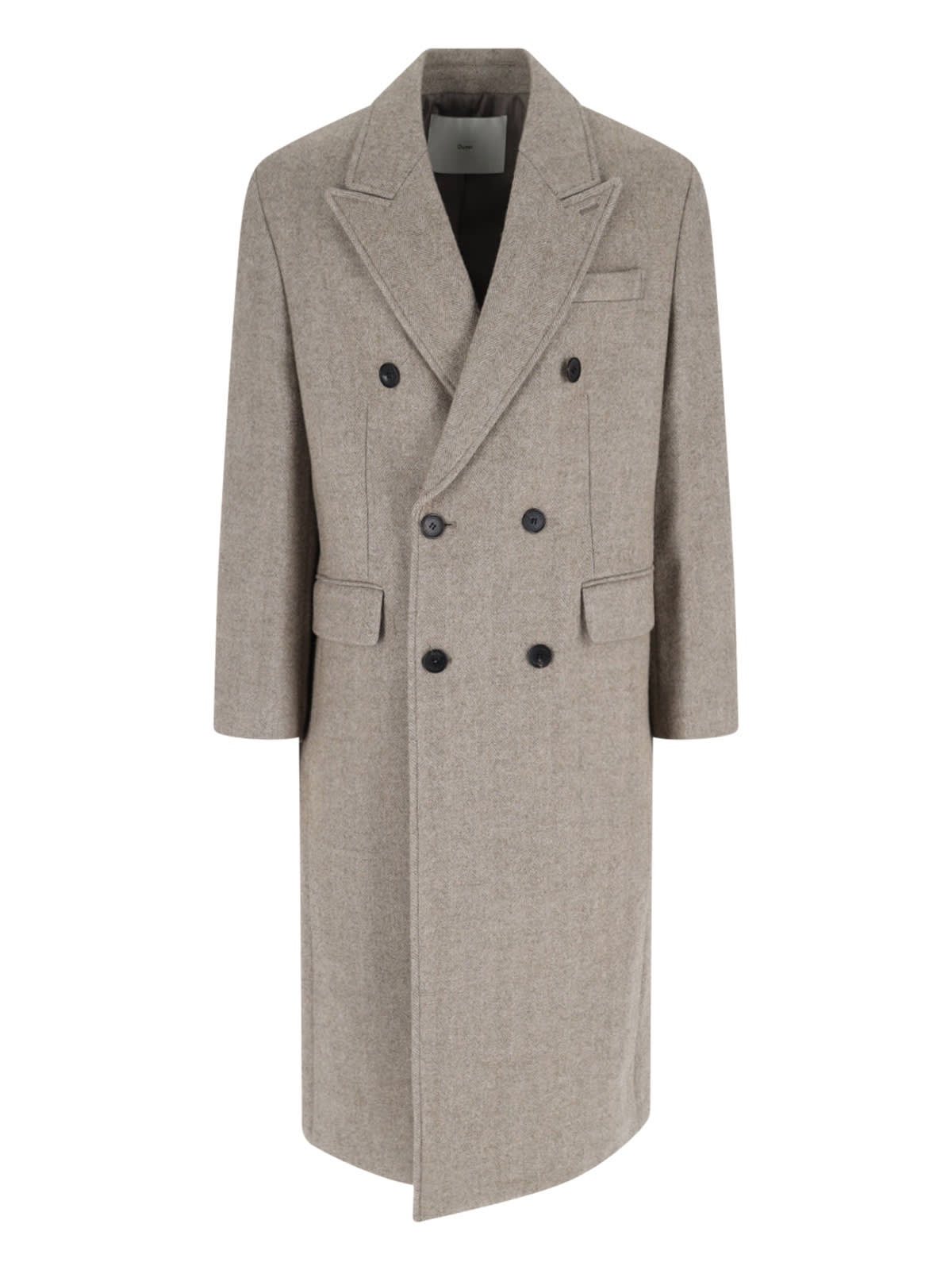 Dunst Double-breasted Wool Blend Coat In Gray