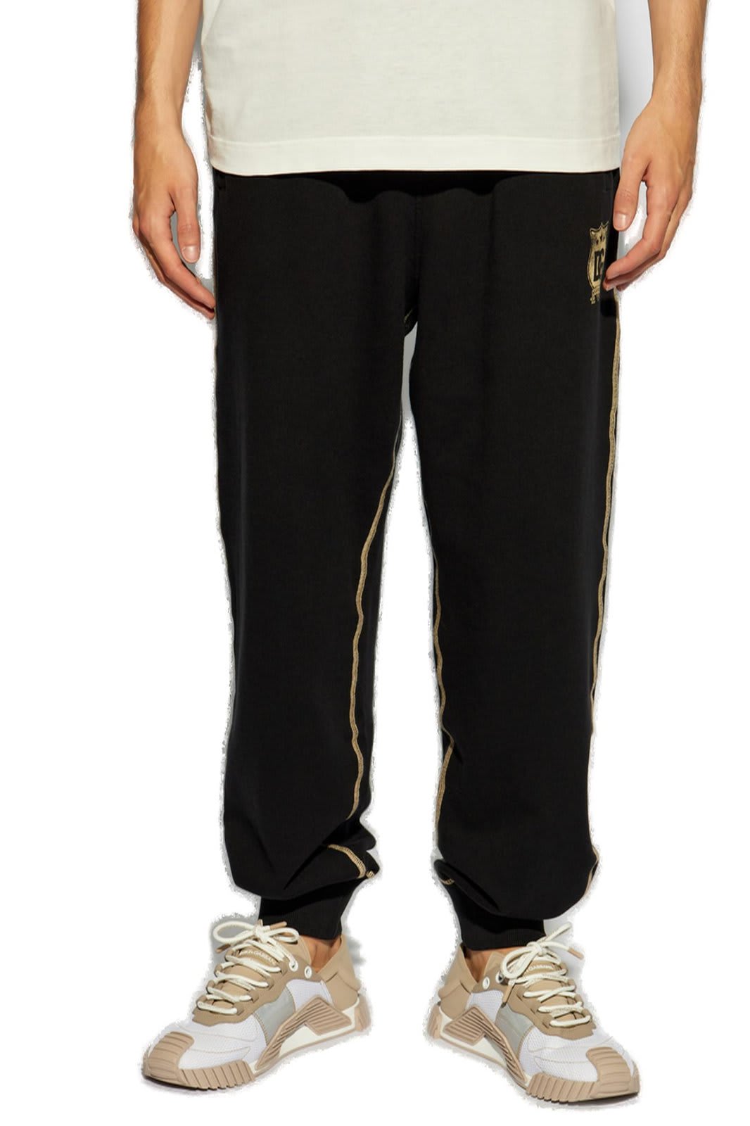 Shop Dolce & Gabbana Dg Logo Printed Jogging Pants