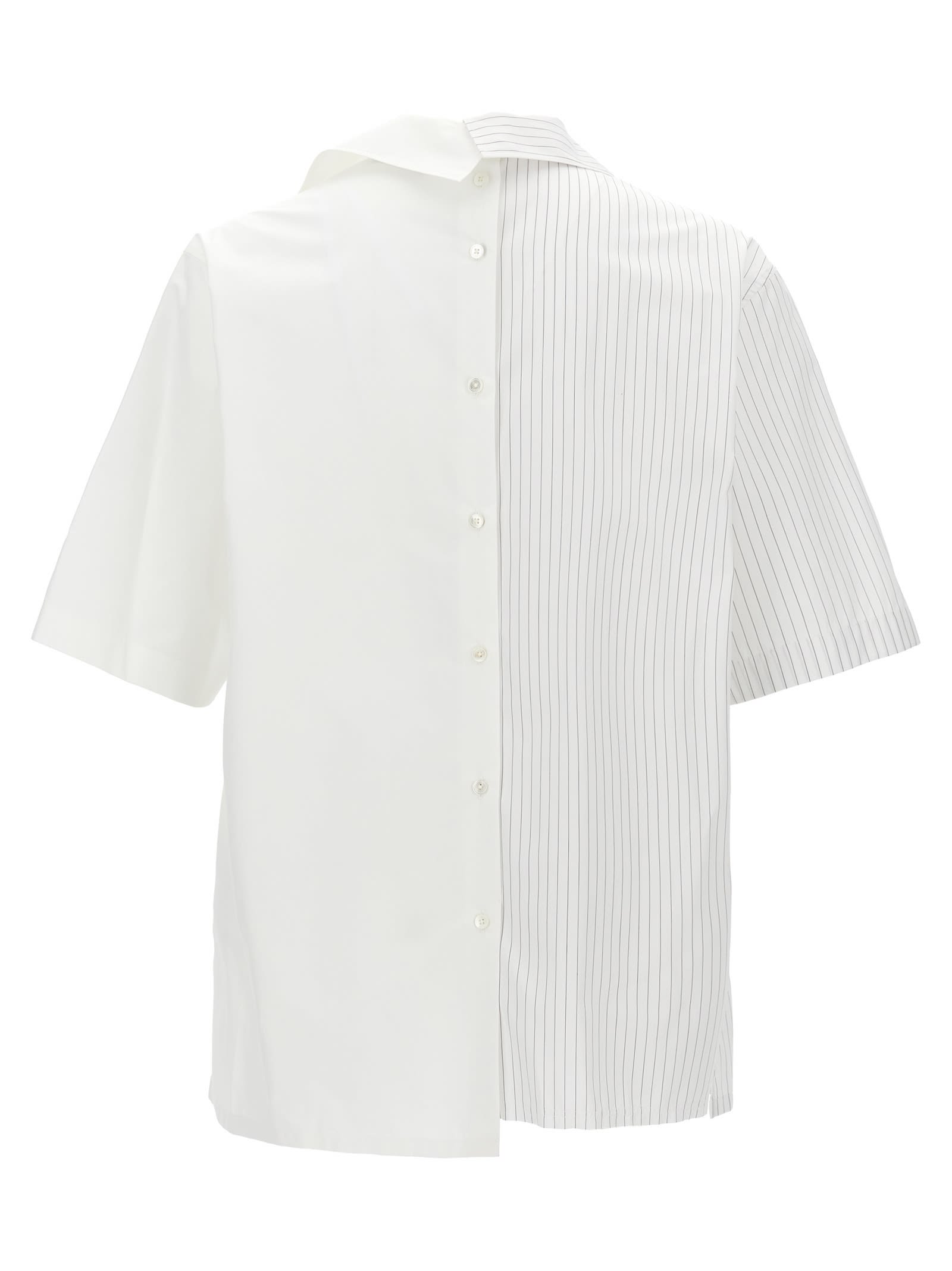 Shop Lanvin Asymétrique Imprimé Archives Shirt In Multicolor