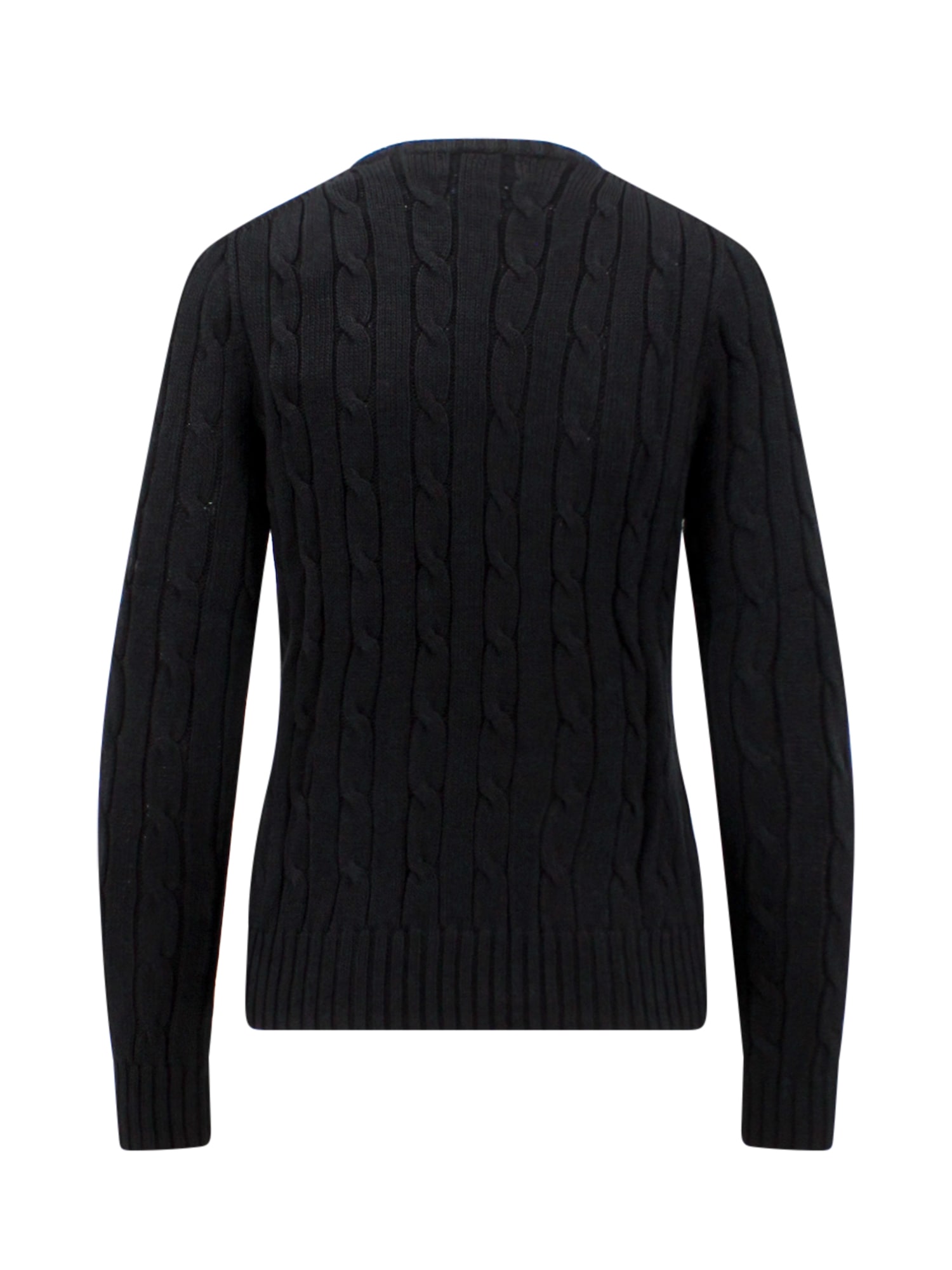 Shop Ralph Lauren Sweater In Polo Black