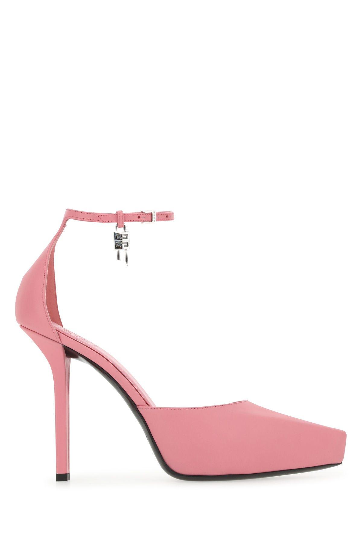 Shop Givenchy Pink Leather G-lock Pumps