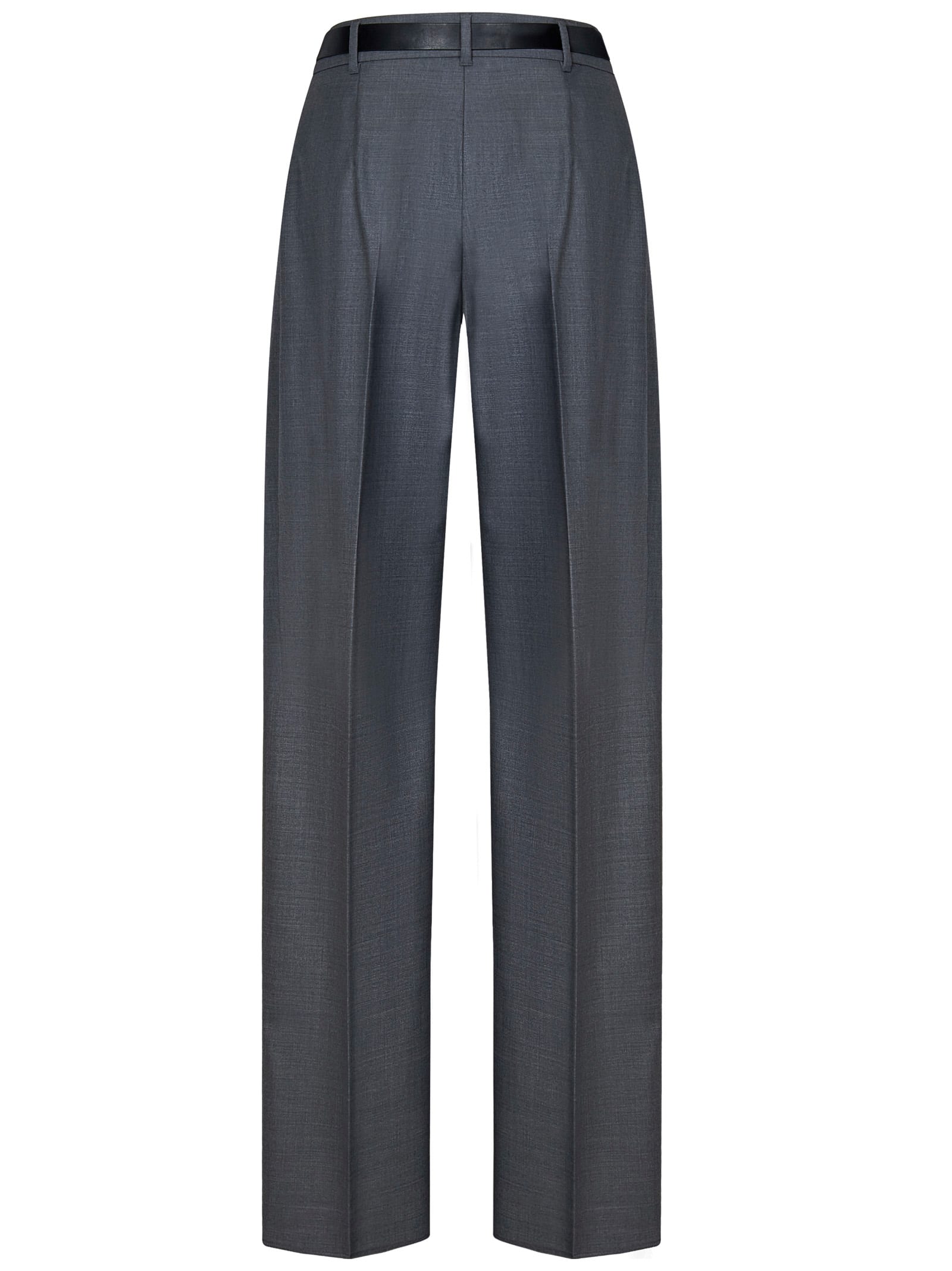 Shop Max Mara Maxmara Studio Juanita Trousers In Grey