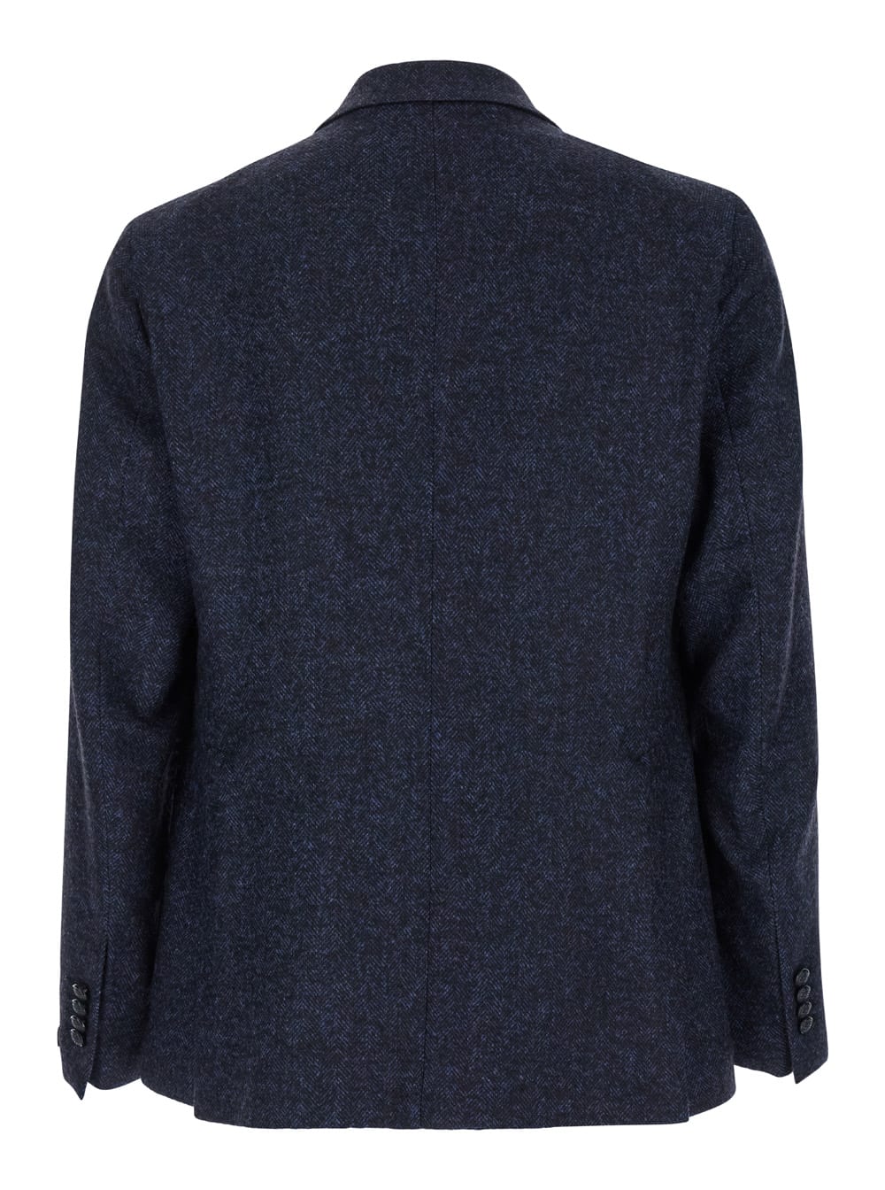 Shop Tagliatore Montecarlo Blue Double-breasted Jacket In Wool Blend Man