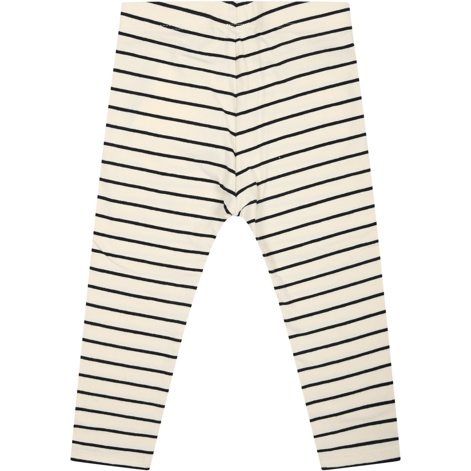 Shop Calvin Klein Striped Multicolor Legging For Baby Kids With Logo