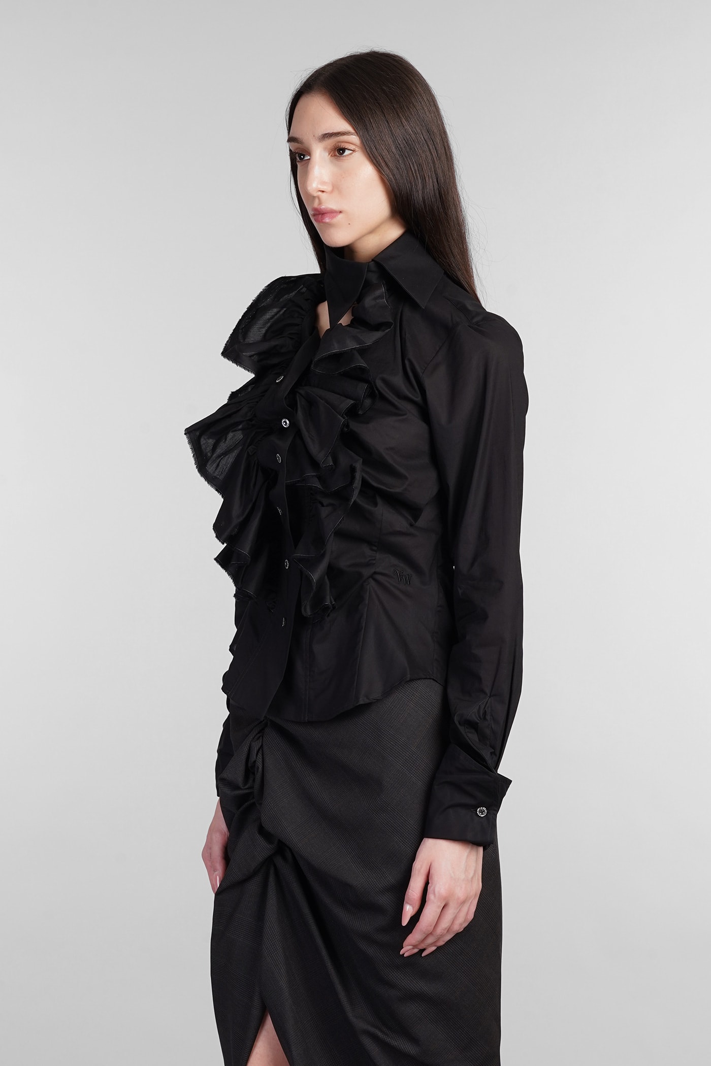 Shop Vivienne Westwood Shirt In Black Cotton