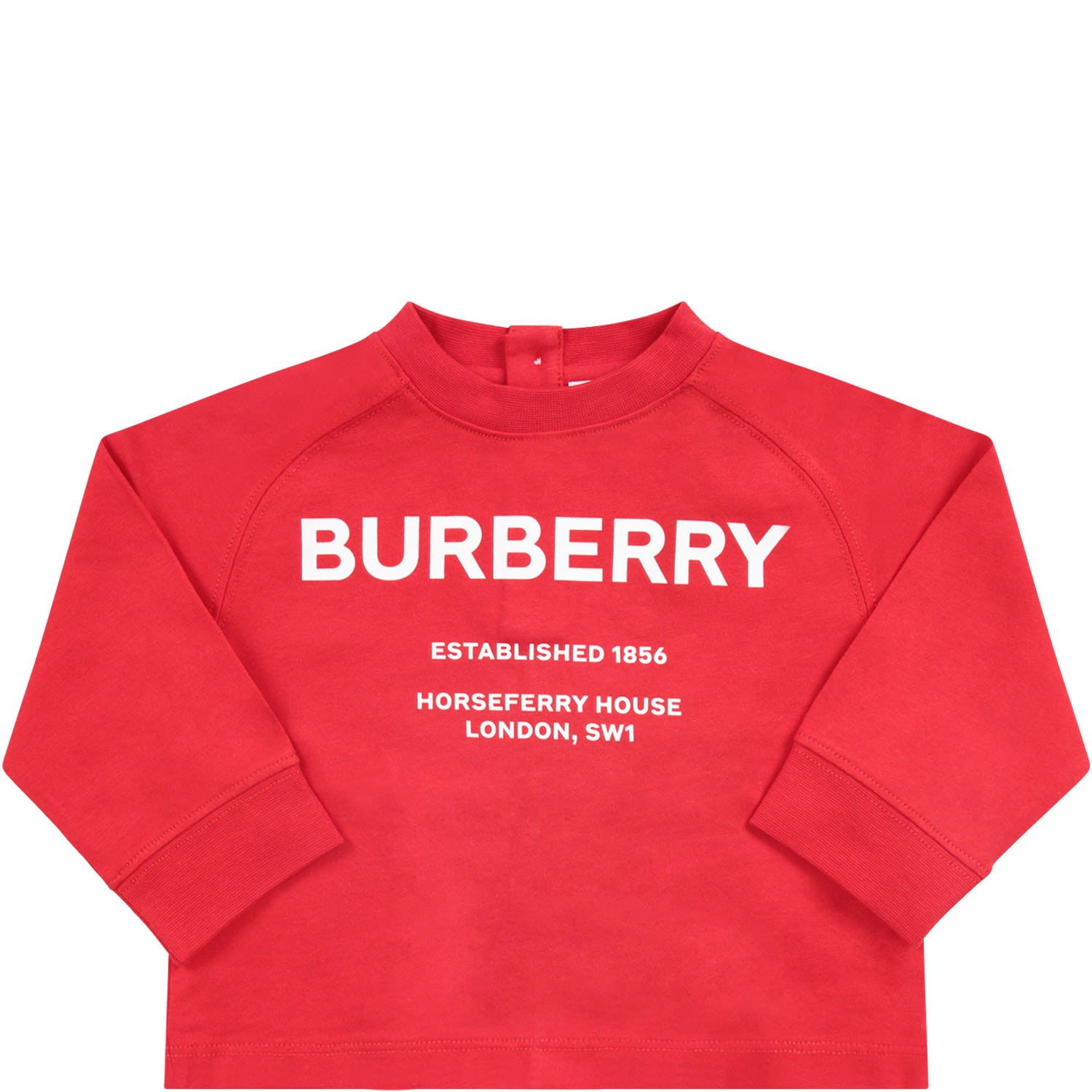 Burberry Burberry Red Babykids T-shirt 