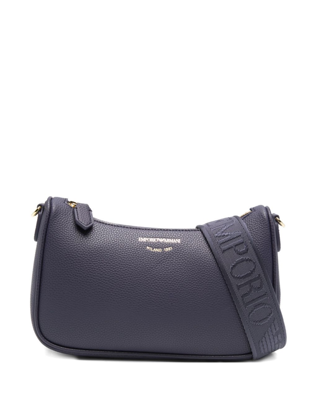Emporio Armani Logo-detail Shoulder Bag In Blue