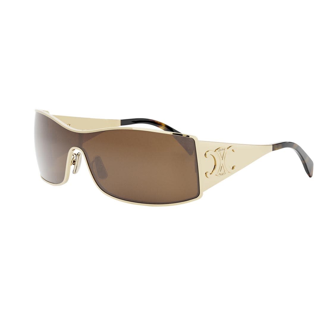 Shop Celine Sunglasses In Oro/marrone