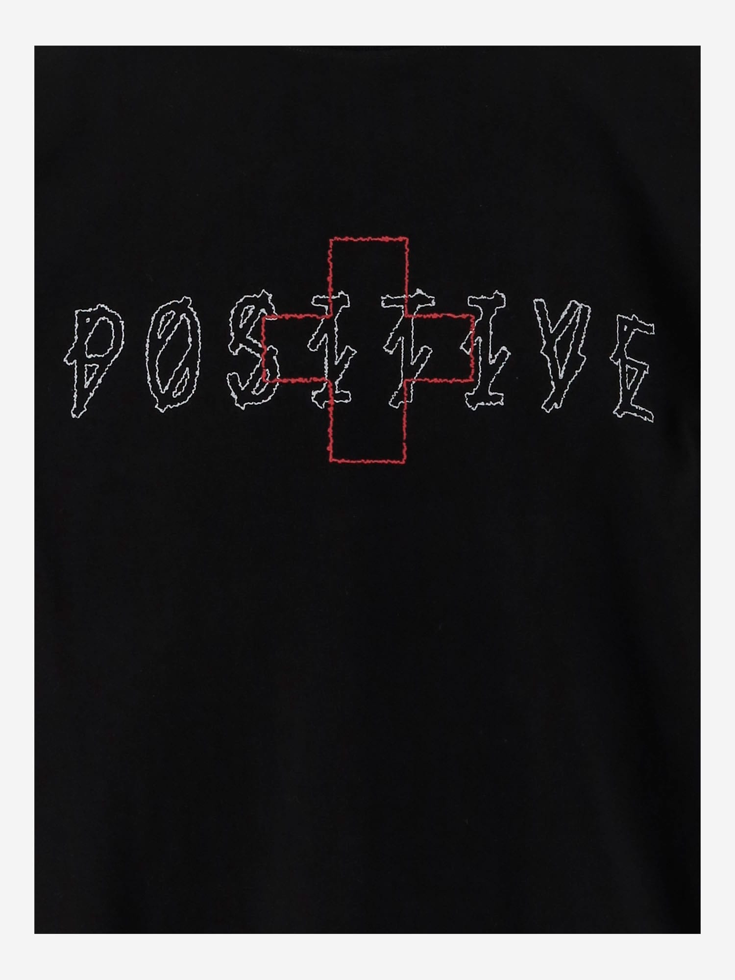 44 Label Group Cotton T-shirt With Print In Black