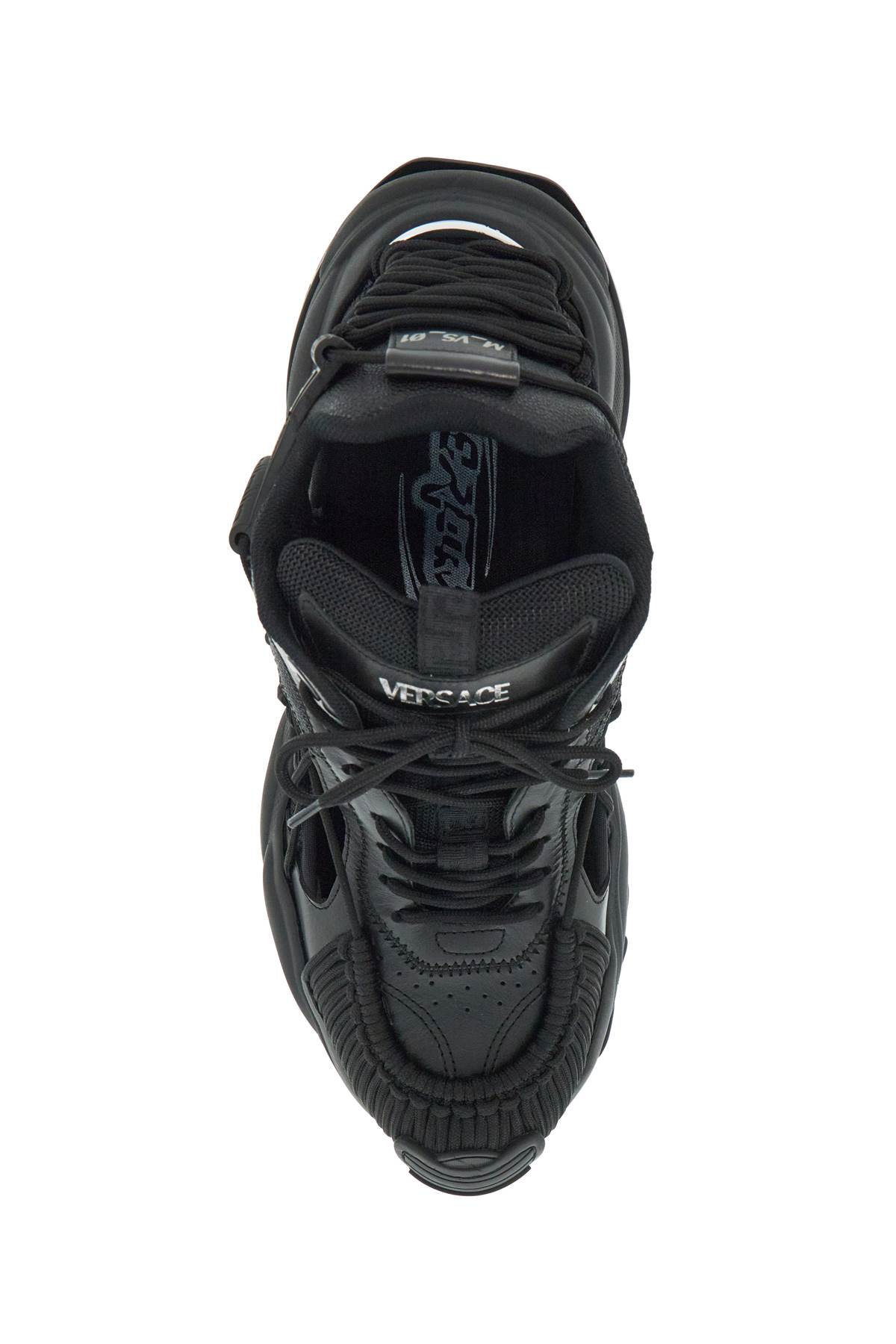 Versace Black Sneakers In Black (black)