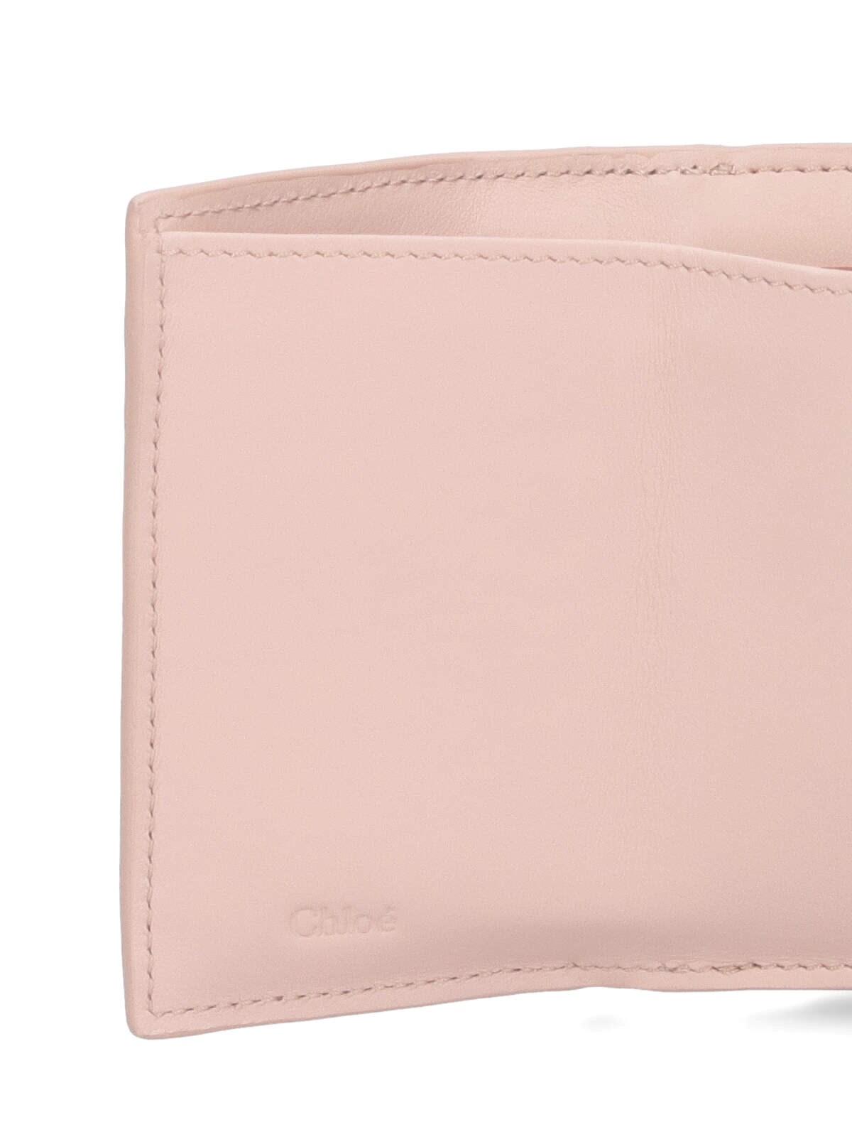 Shop Chloé Sense Tri-fold Mini Wallet In Pink