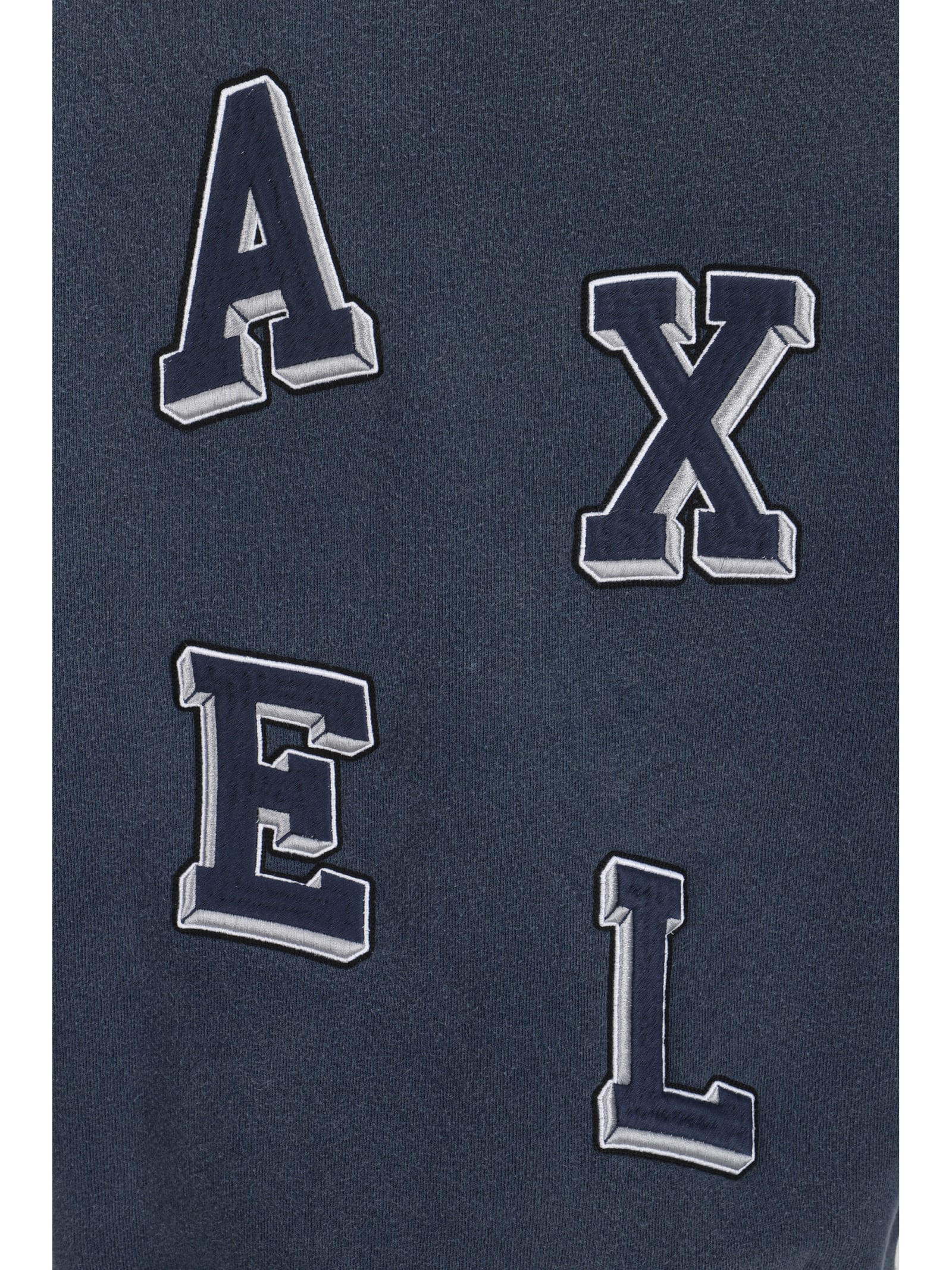 Shop Axel Arigato Typo Sweatshirt In Navy