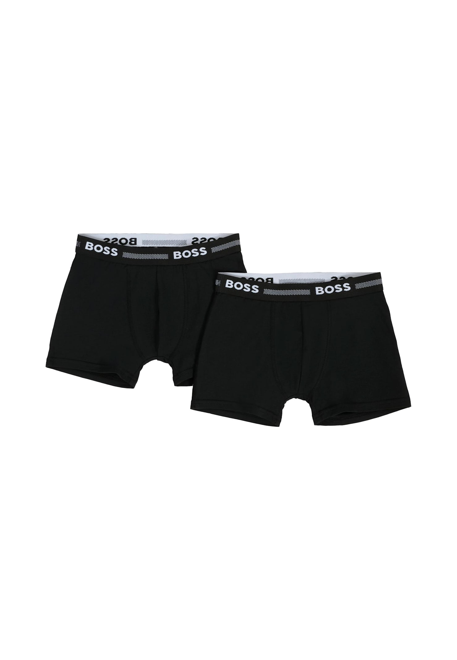 Hugo Boss Boss Boys Set Of 2 Boxer Shorts Set In Black
