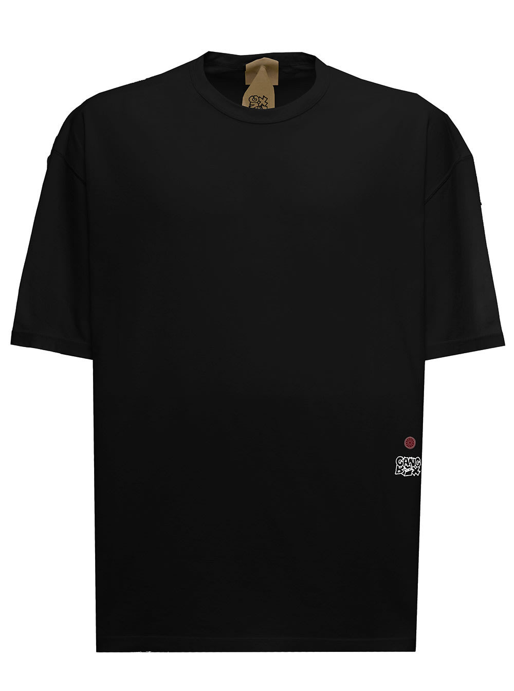 Ten C Mans Black Cotton T-shirt With Back Print