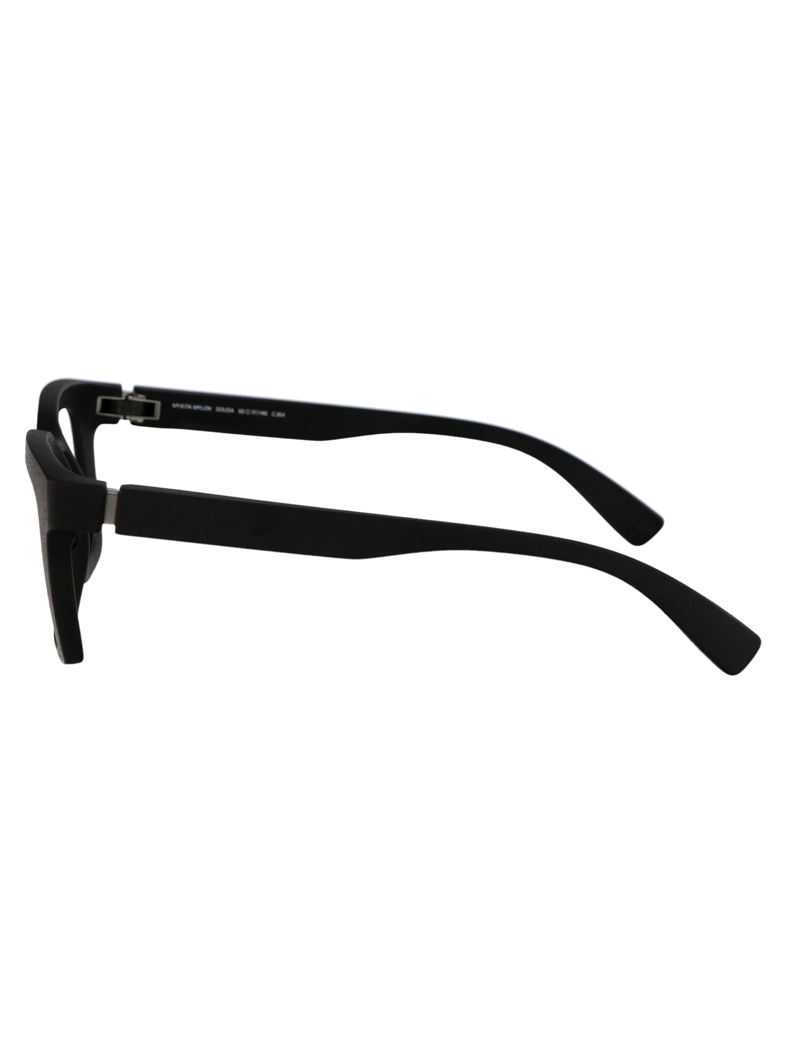 Shop Mykita Souda Glasses In 354 Md1-pitch Black Clear