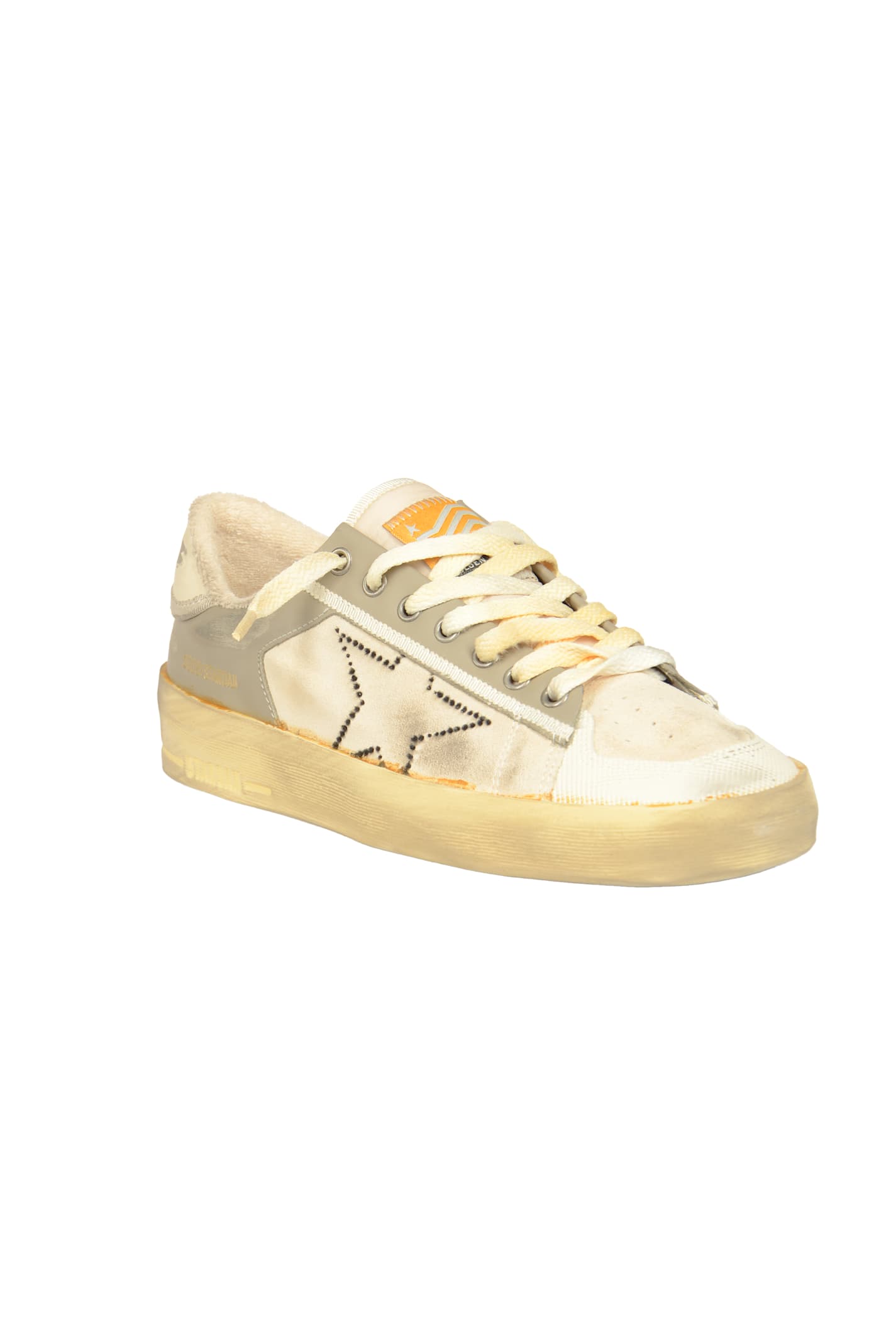 Shop Golden Goose Stardan Sneakers In Beige/vintage Khaki