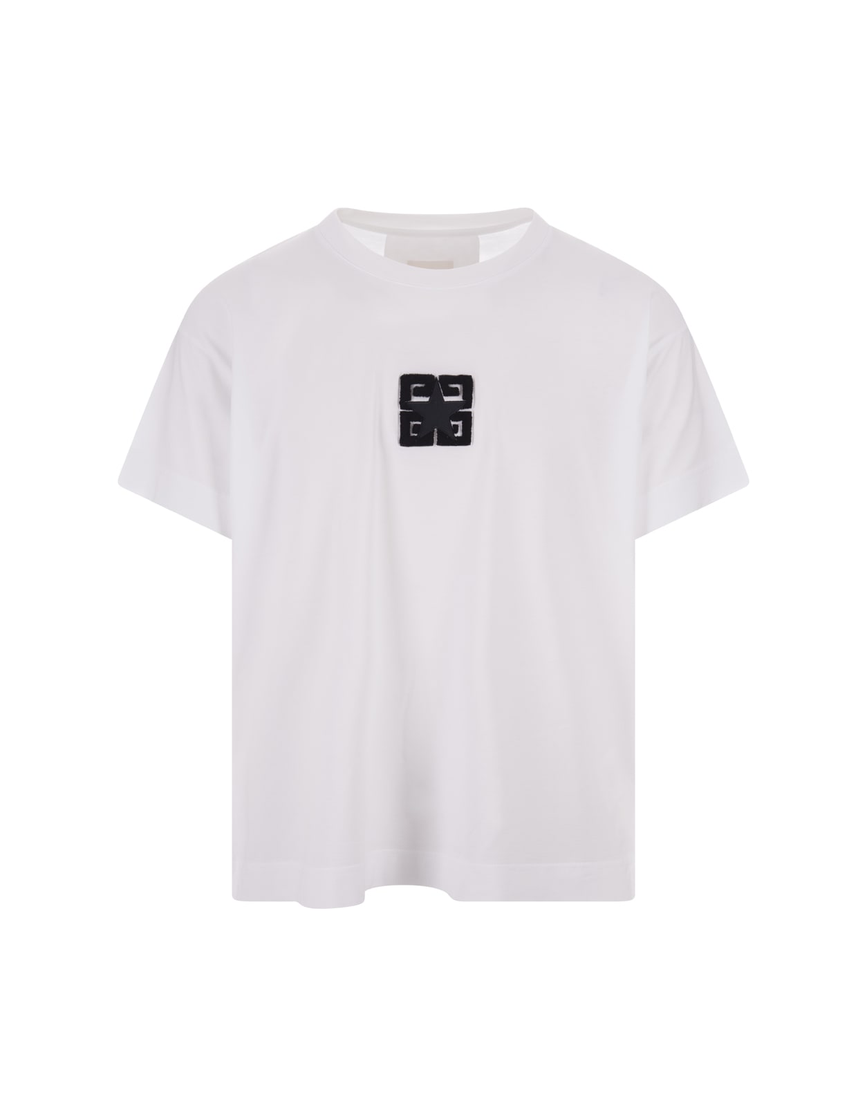 Givenchy Large 4g Stars T-shirt In White Cotton