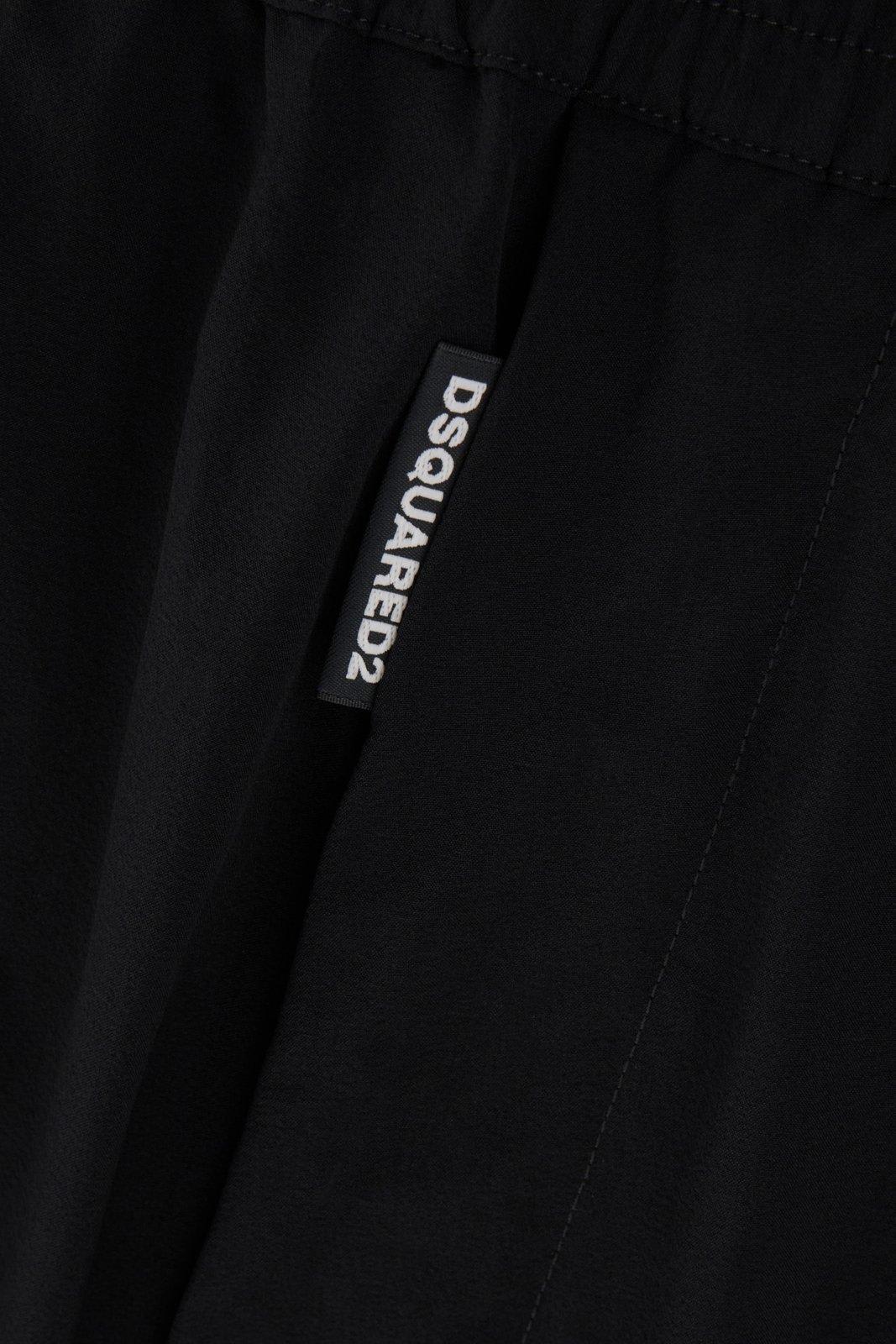 Shop Dsquared2 Techno Nylon Track Pants In Black